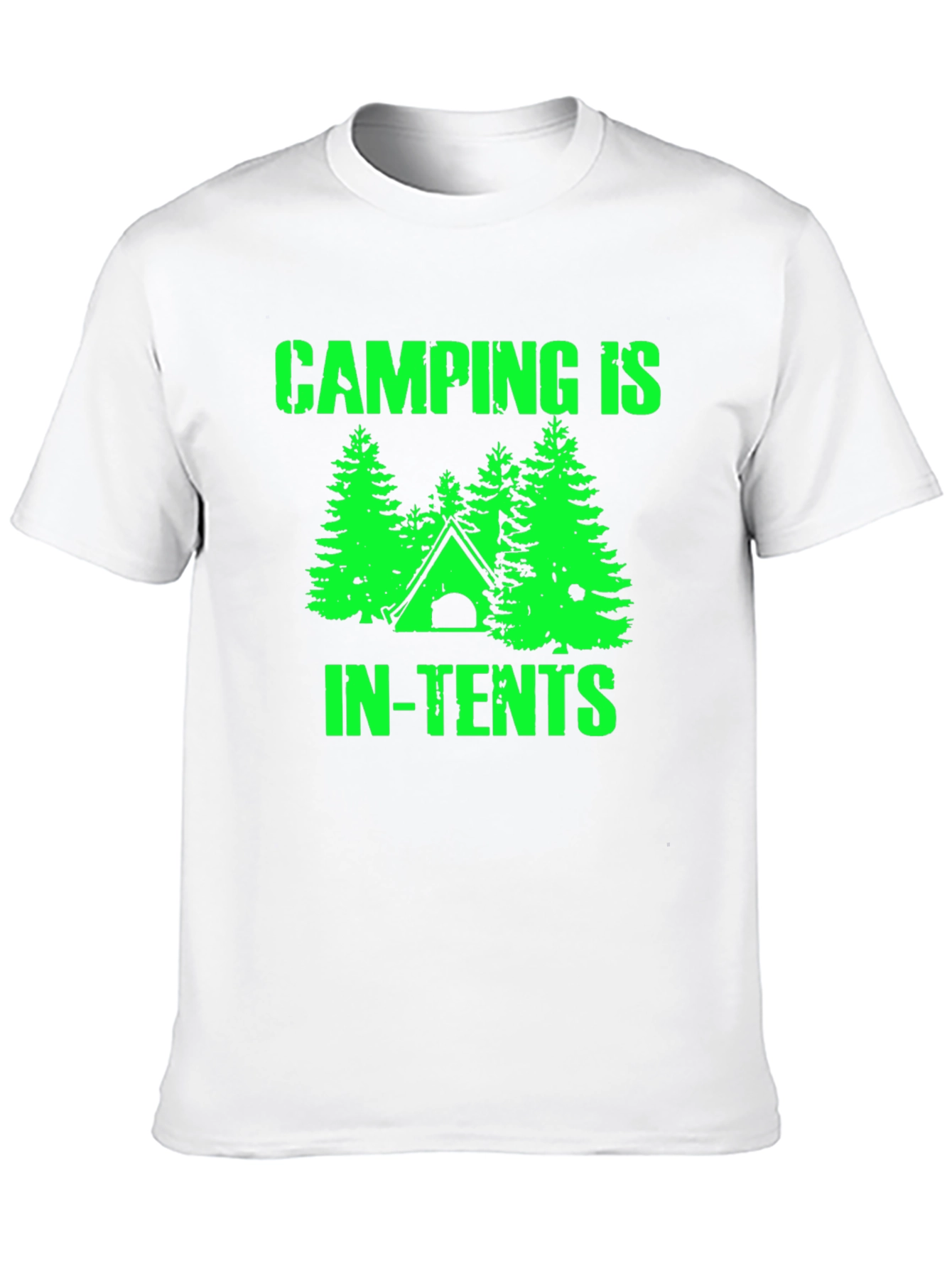 Black Camping In-Tents Graphic T-Shirt view 10