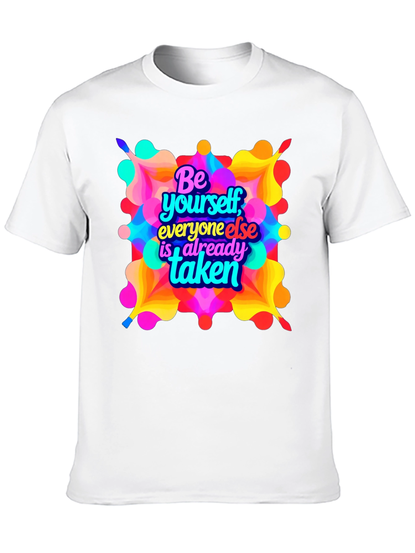 Black Be Yourself Graphic T-Shirt - Black view 10