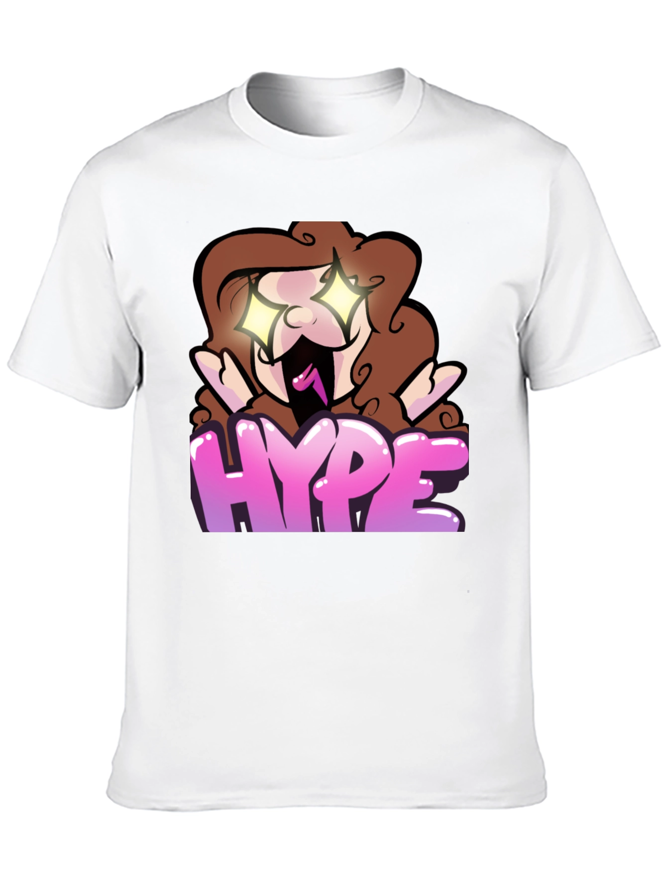 Black Hype Cartoon Graphic Black T-Shirt view 10