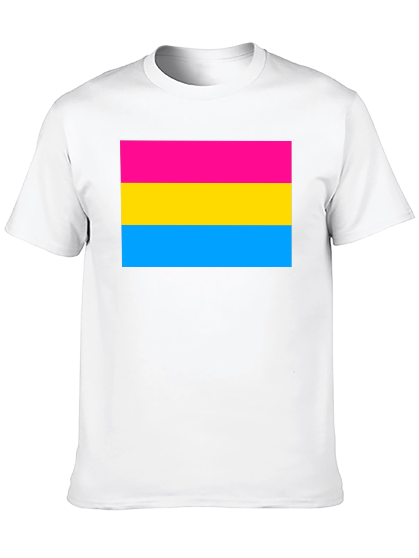 Black Pansexual Pride Flag T-Shirt view 10