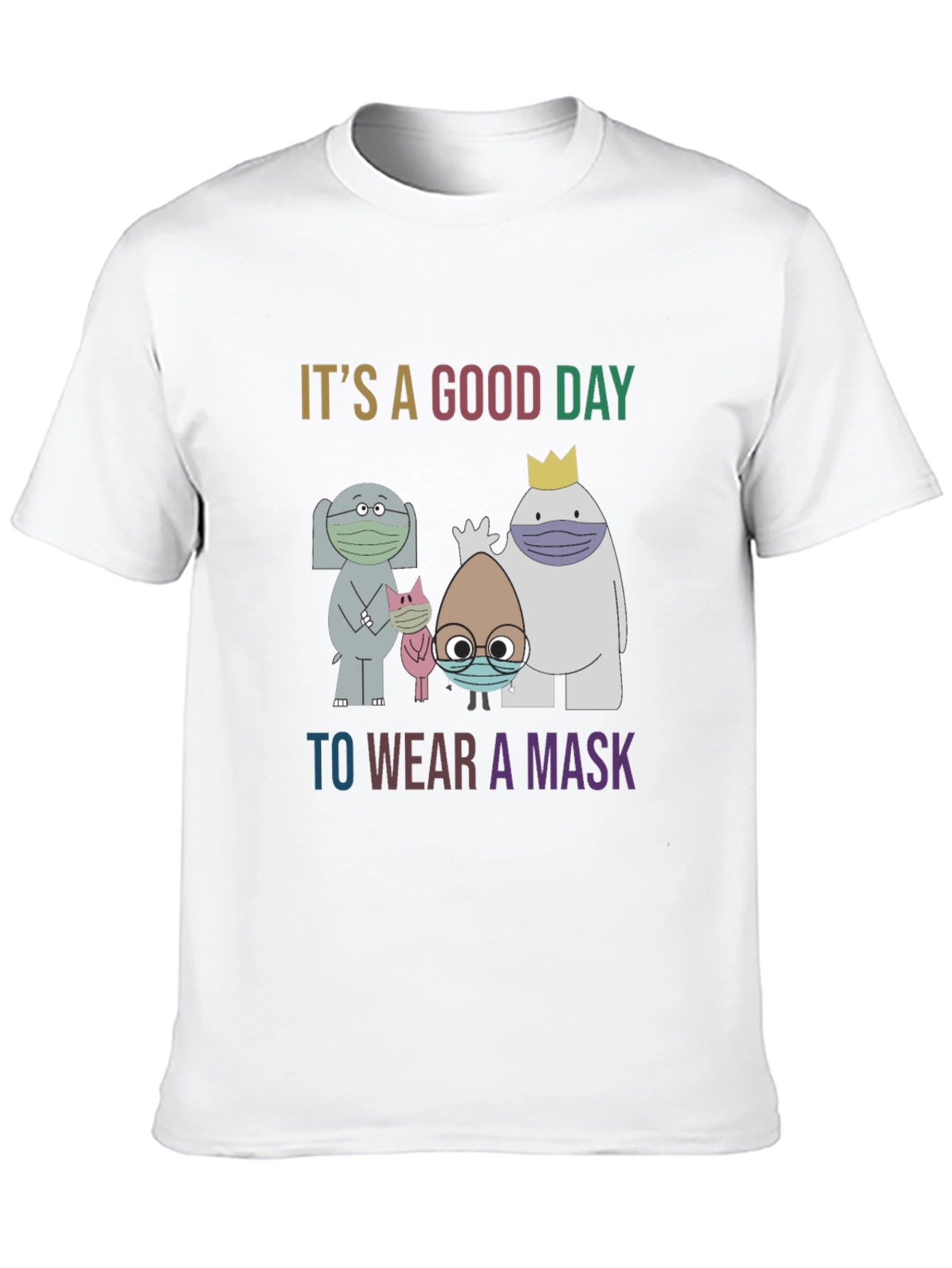 Black Wear a Mask T-Shirt view 10