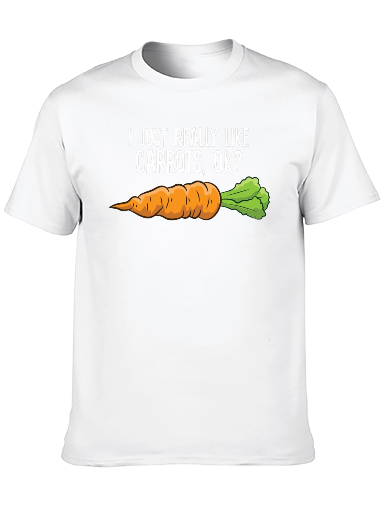 Black Carrot Lover T-Shirt - I Just Really Like Carrots OK? view 10