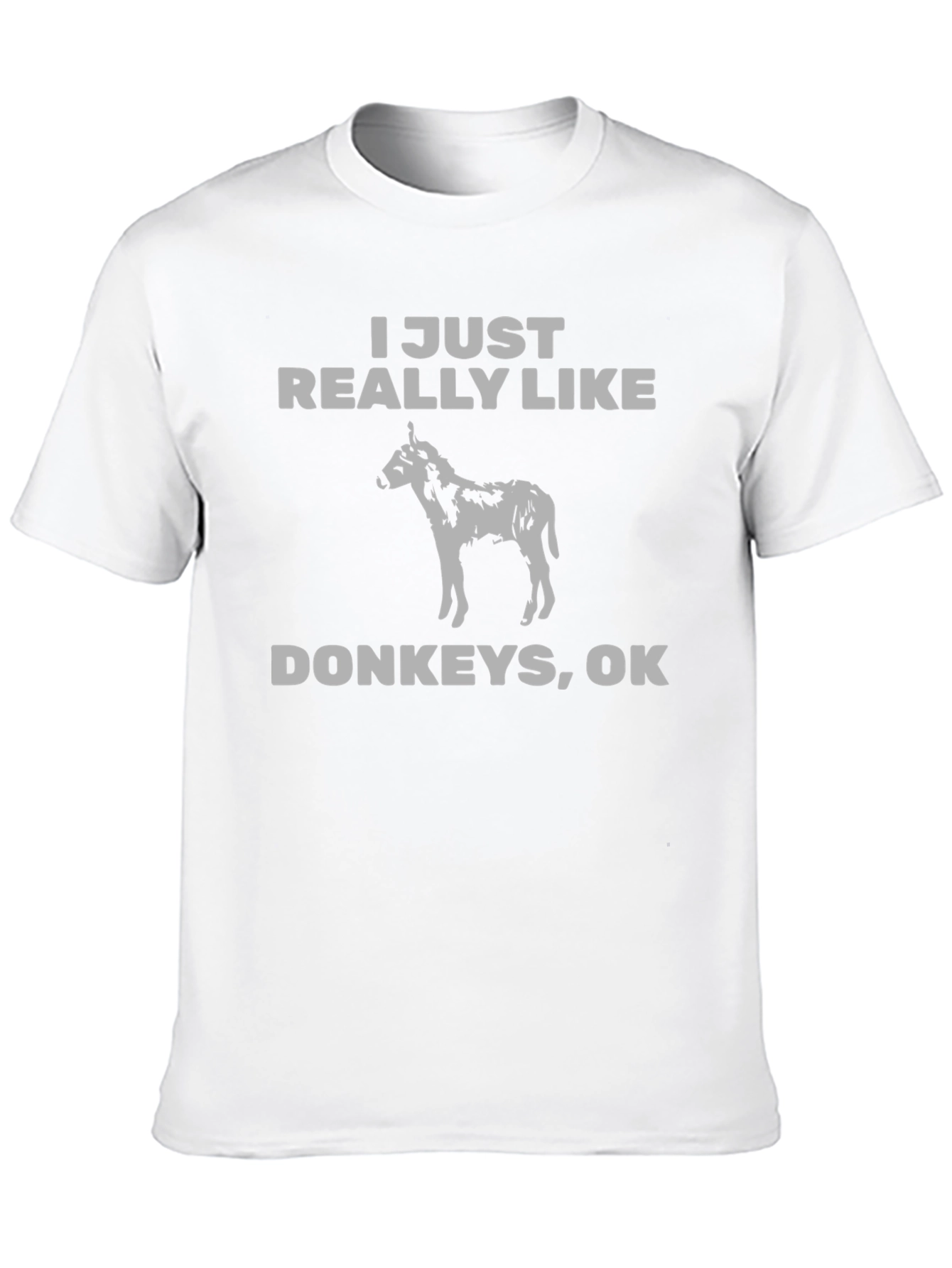 Black I Just Really Like Donkeys Graphic Tee view 10