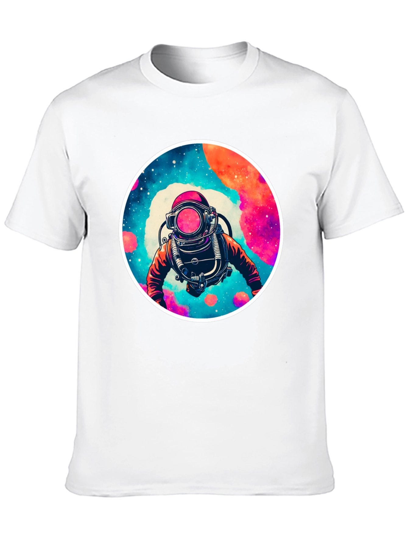 Black Cosmic Diver Graphic Tee - Black view 10