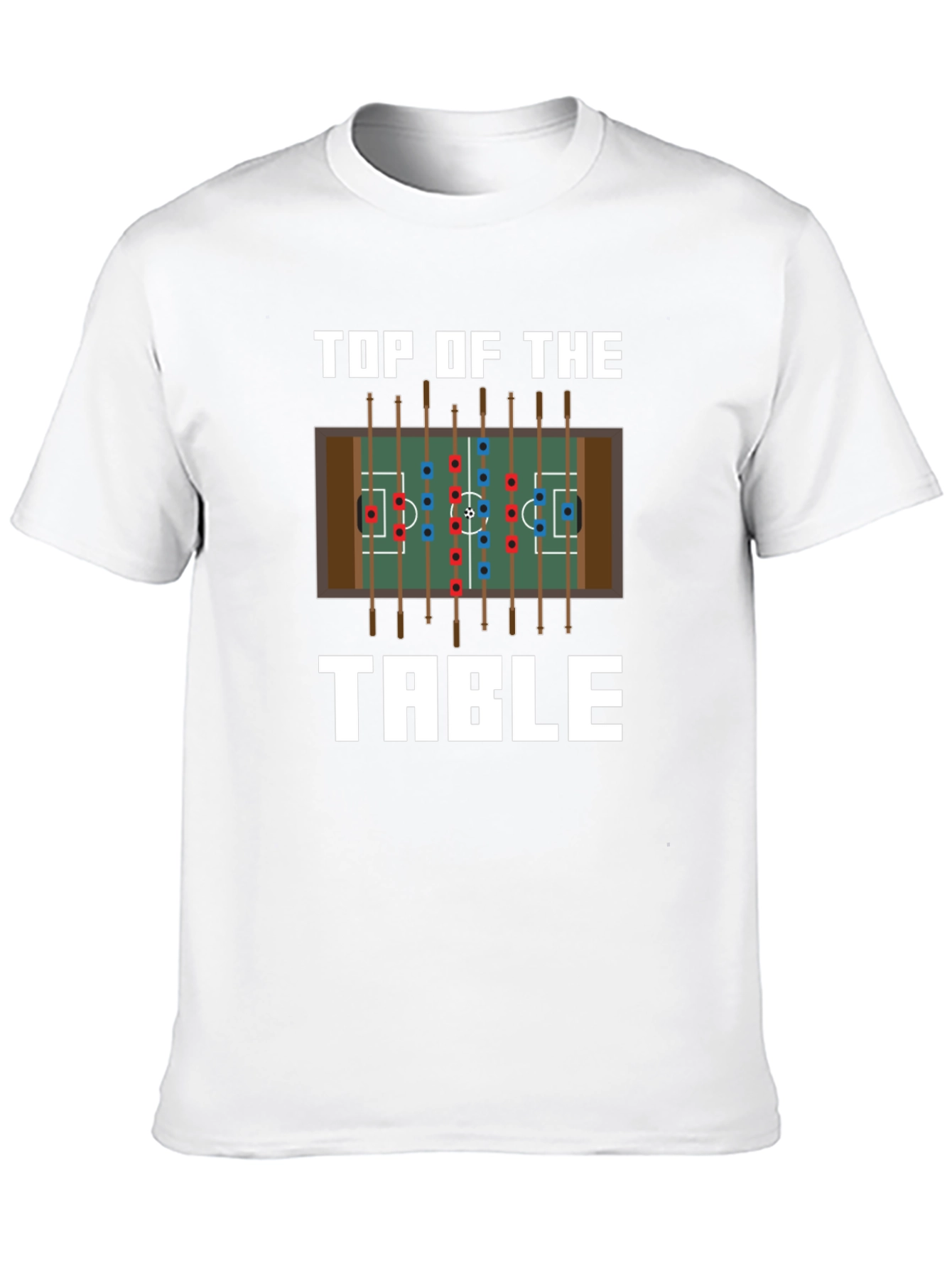 Black Top of the Table Foosball T-Shirt view 10