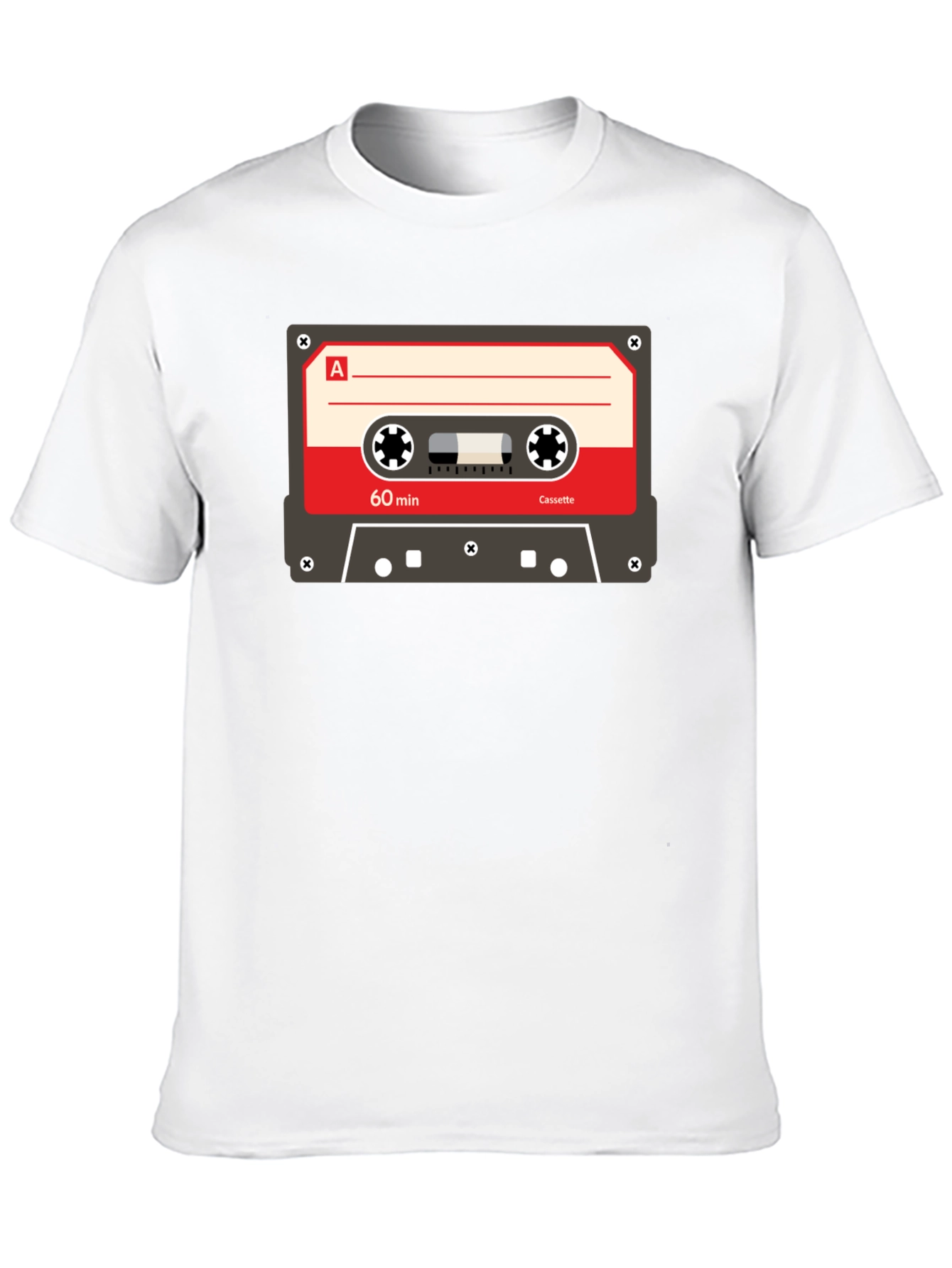 Black Retro Cassette Tape Graphic T-Shirt - Vintage Music Tee view 10