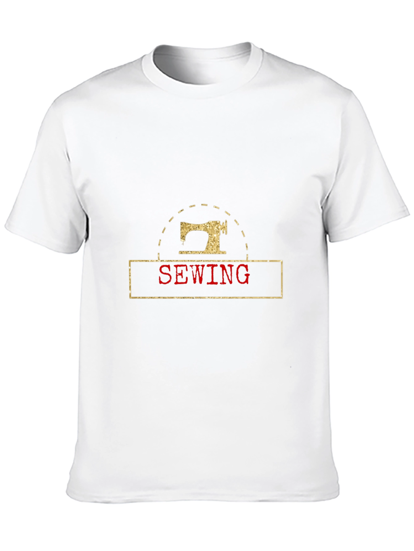 Black Sewing Machine Graphic Black T-Shirt view 10