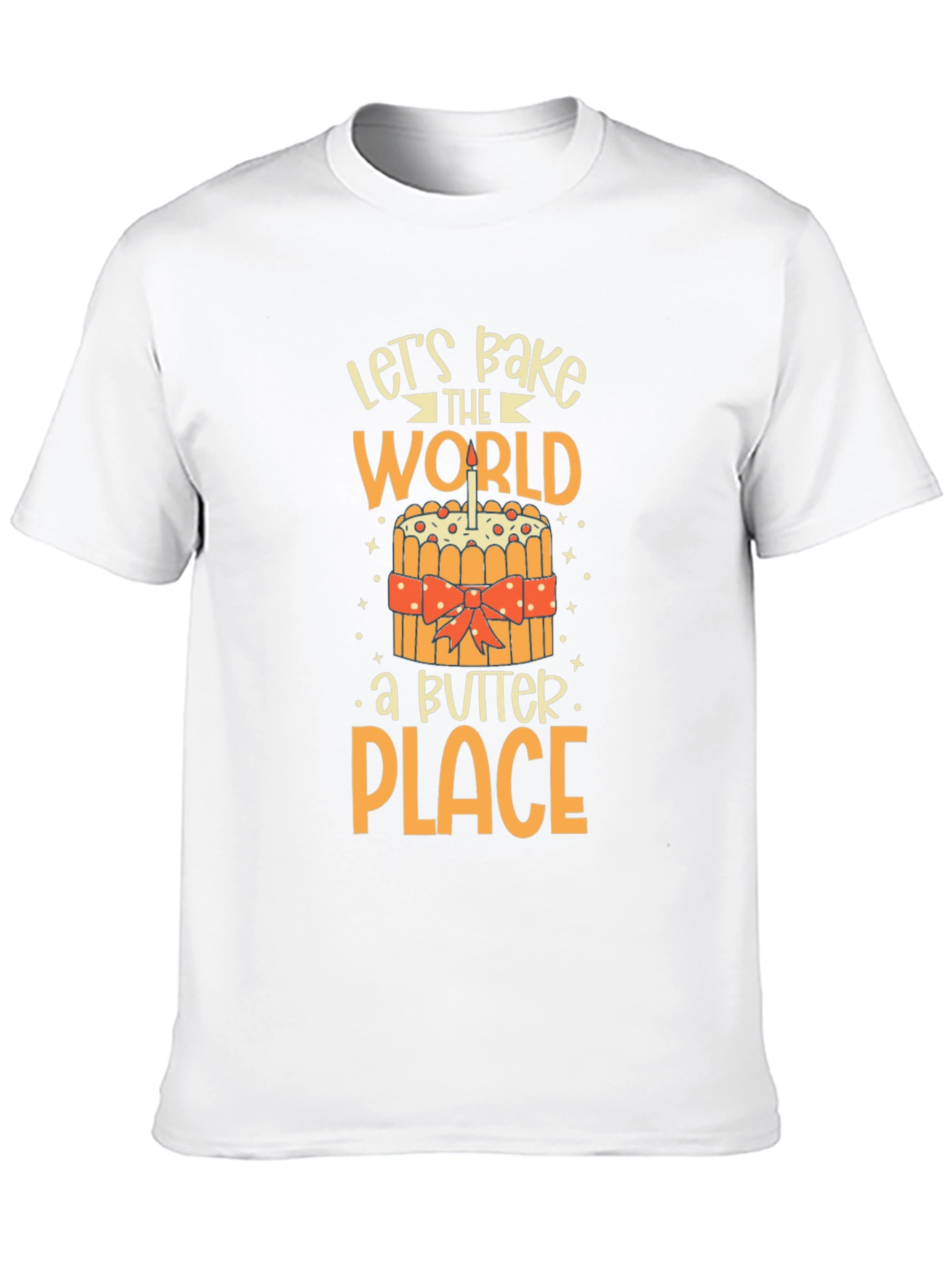 Black Let's Bake the World a Better Place T-Shirt view 10