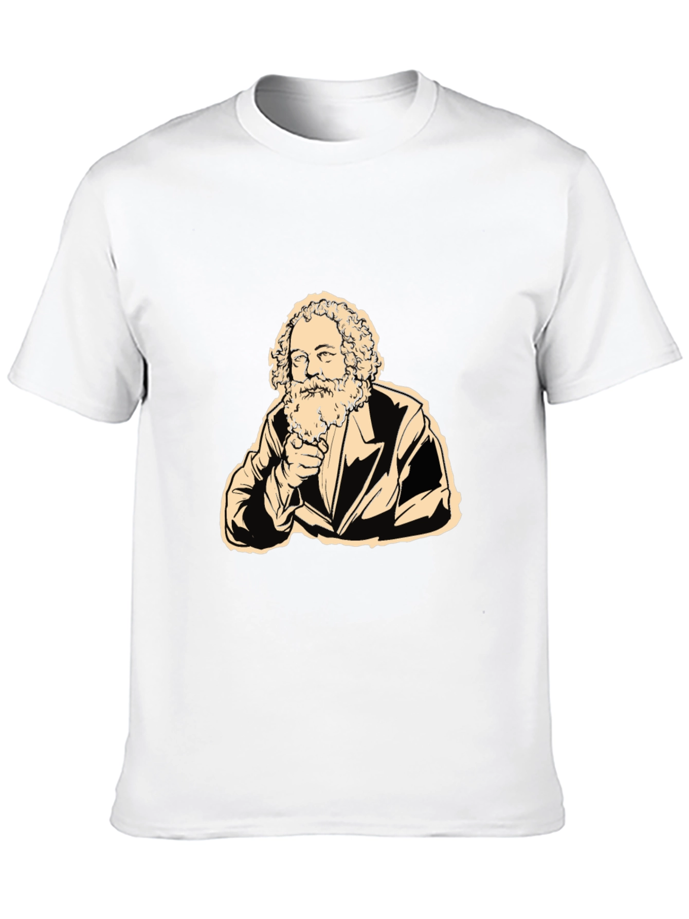 Black Karl Marx Graphic Tee - Black T-Shirt view 10