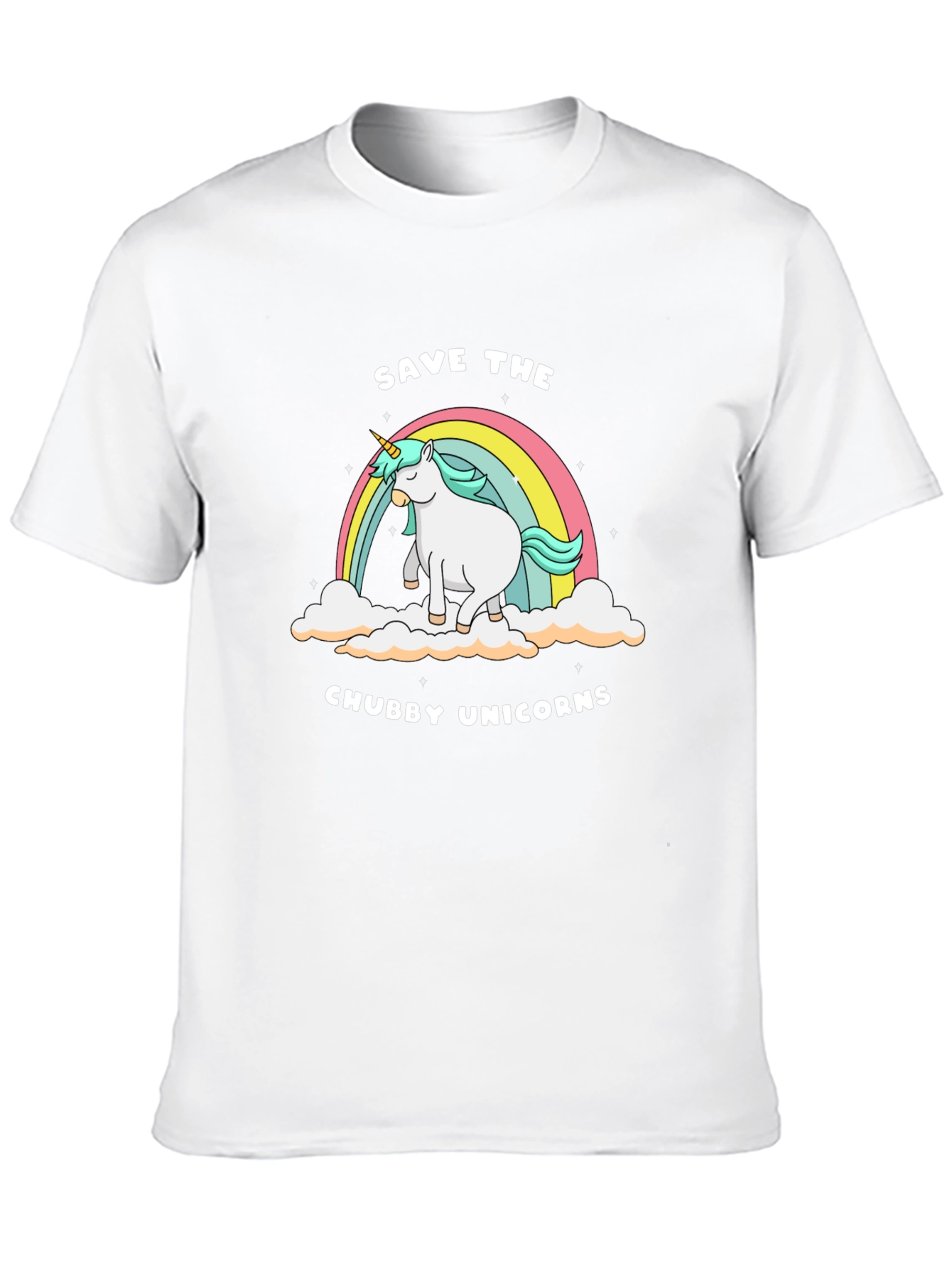 Black Save the Chubby Unicorns Tee view 10