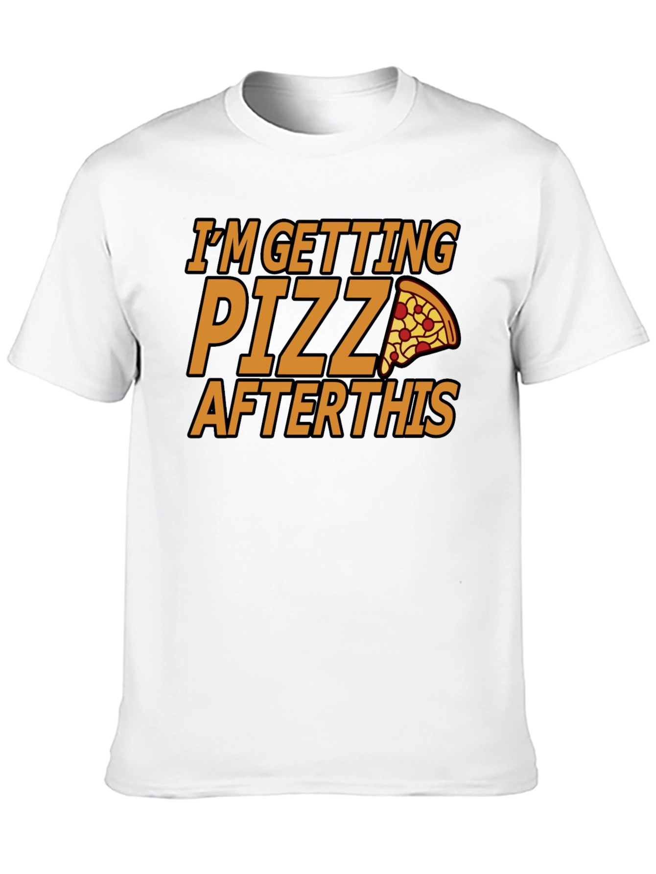 Black Pizza Lover Tee - I'm Getting Pizza After This view 10