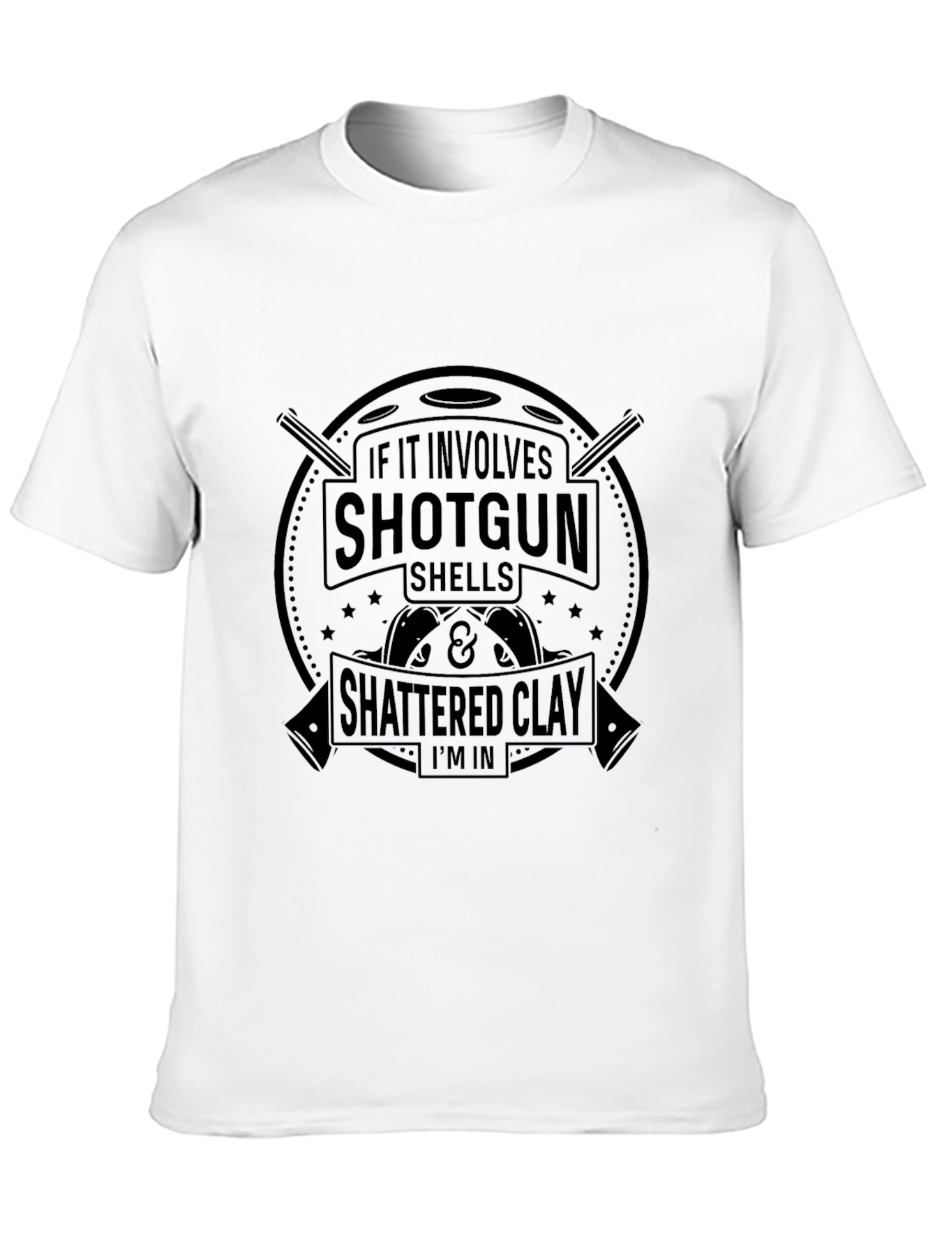 Black Shotgun Shells & Shattered Clay T-Shirt view 10