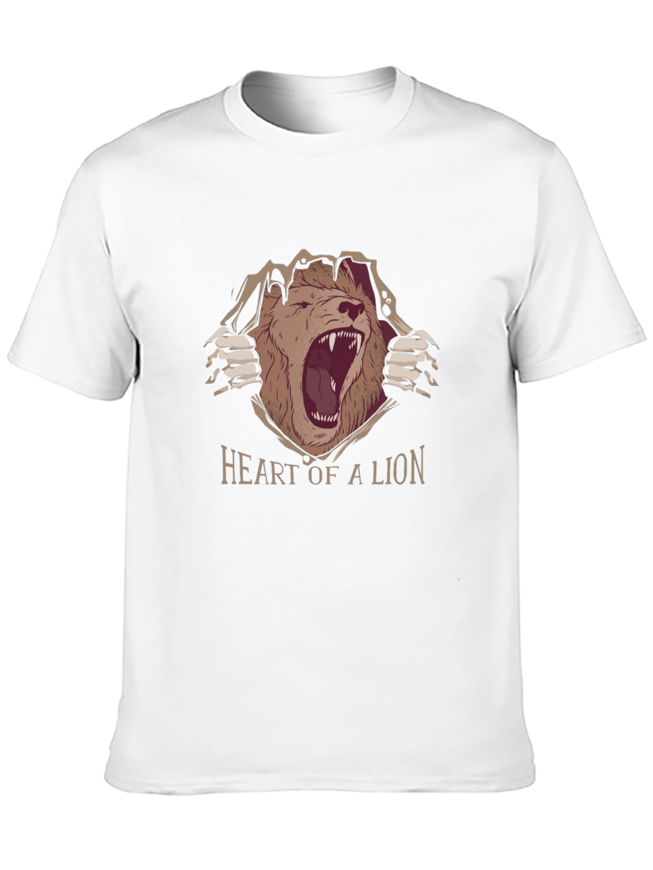 Black Heart of a Lion Graphic Tee - Black view 10