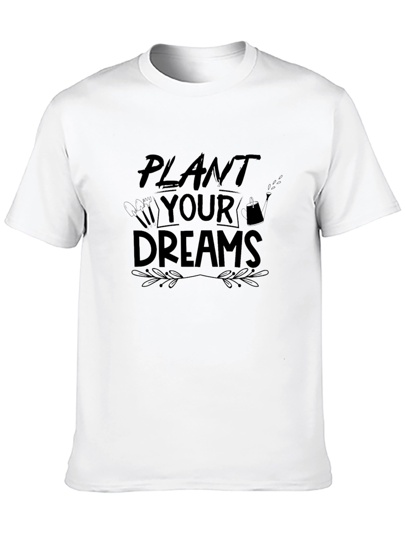 Black Plant Your Dreams Graphic T-Shirt view 10