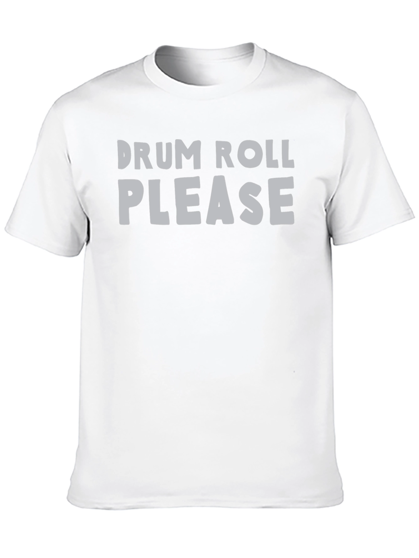 Black Drum Roll Please Graphic Tee - Black Cotton T-Shirt view 10