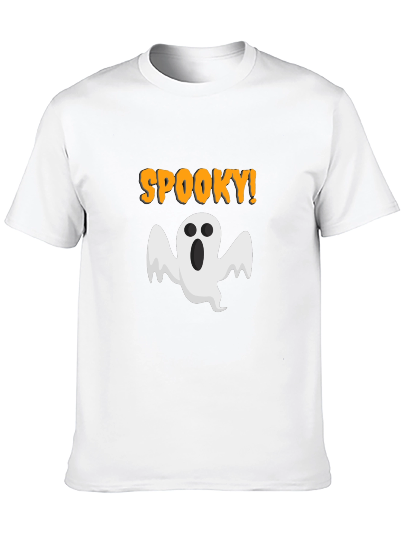 Black Spooky Ghost Graphic T-Shirt - Halloween Tee view 10