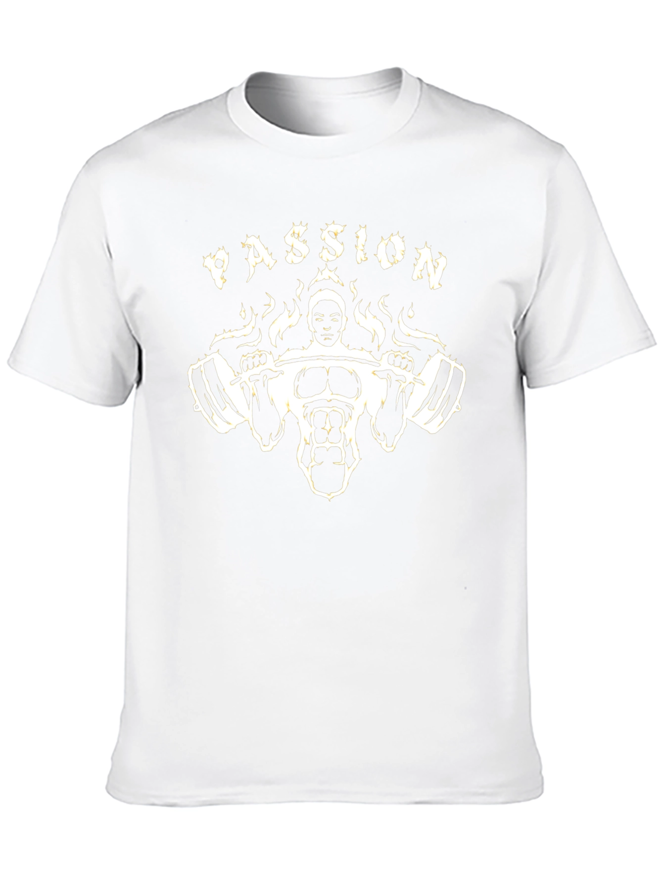 Black Passion Gym T-Shirt - Black Cotton Blend view 10