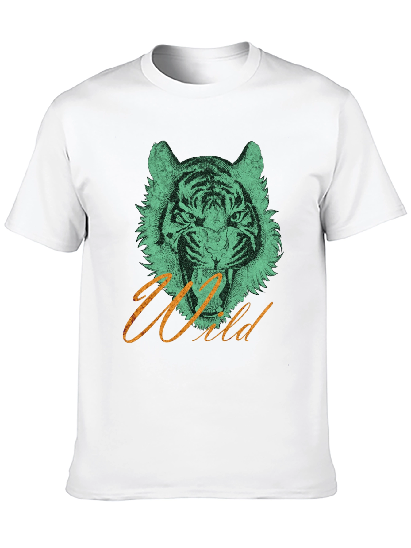 Black Wild Tiger Graphic Tee view 10