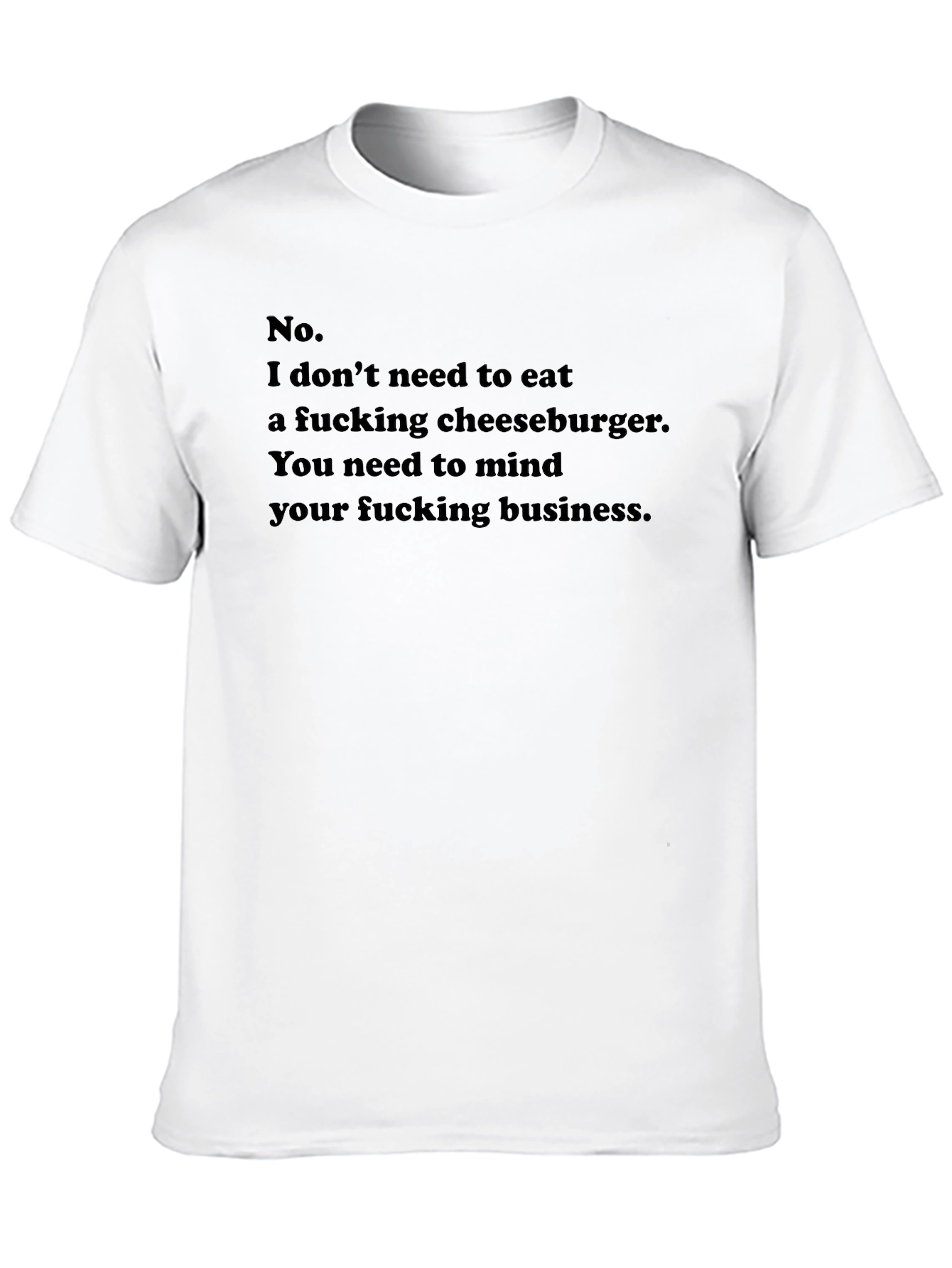 Black Cheeseburger T-Shirt: Mind Your Business view 10