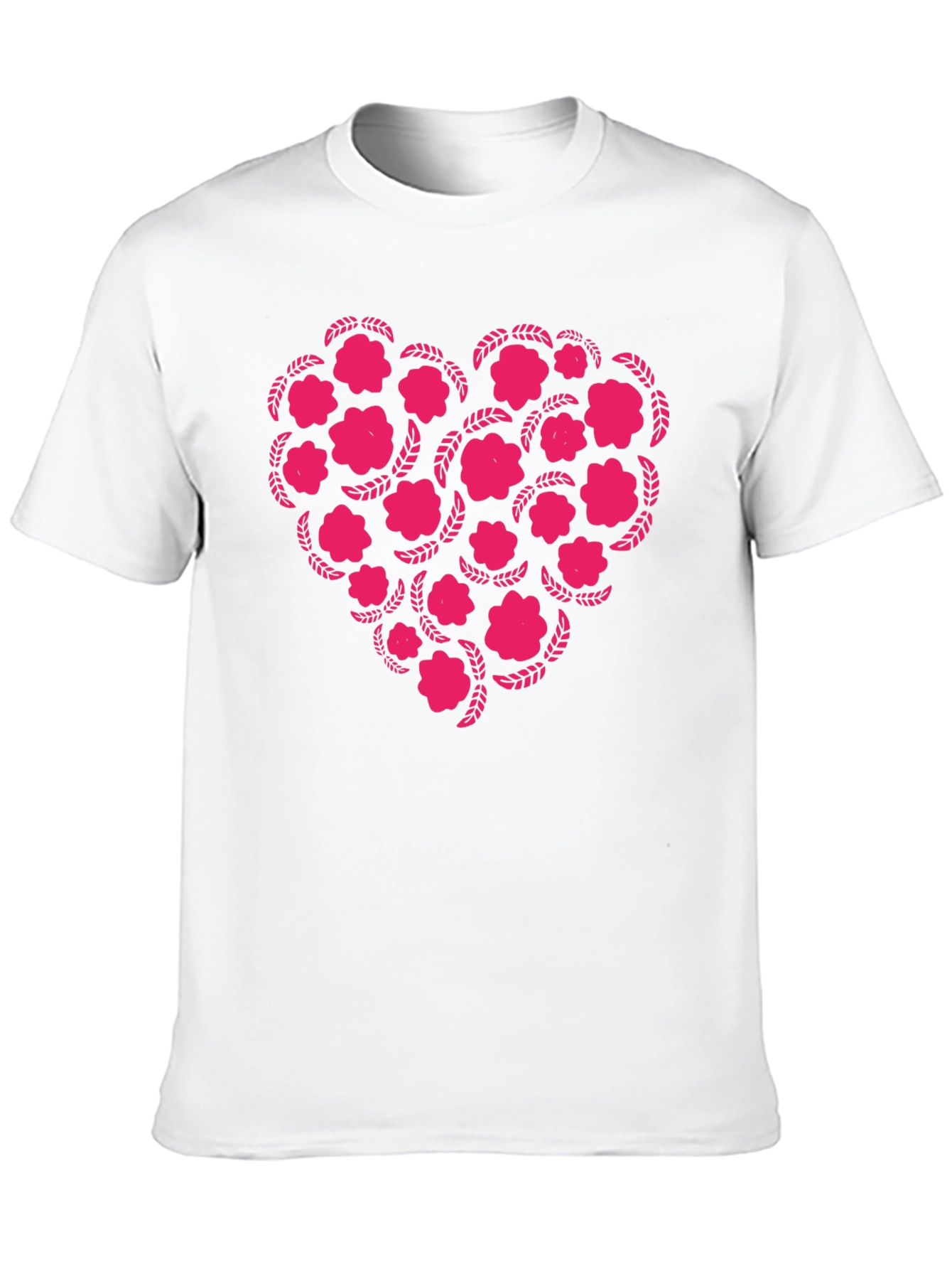 Black Floral Heart Graphic Tee - Black view 10