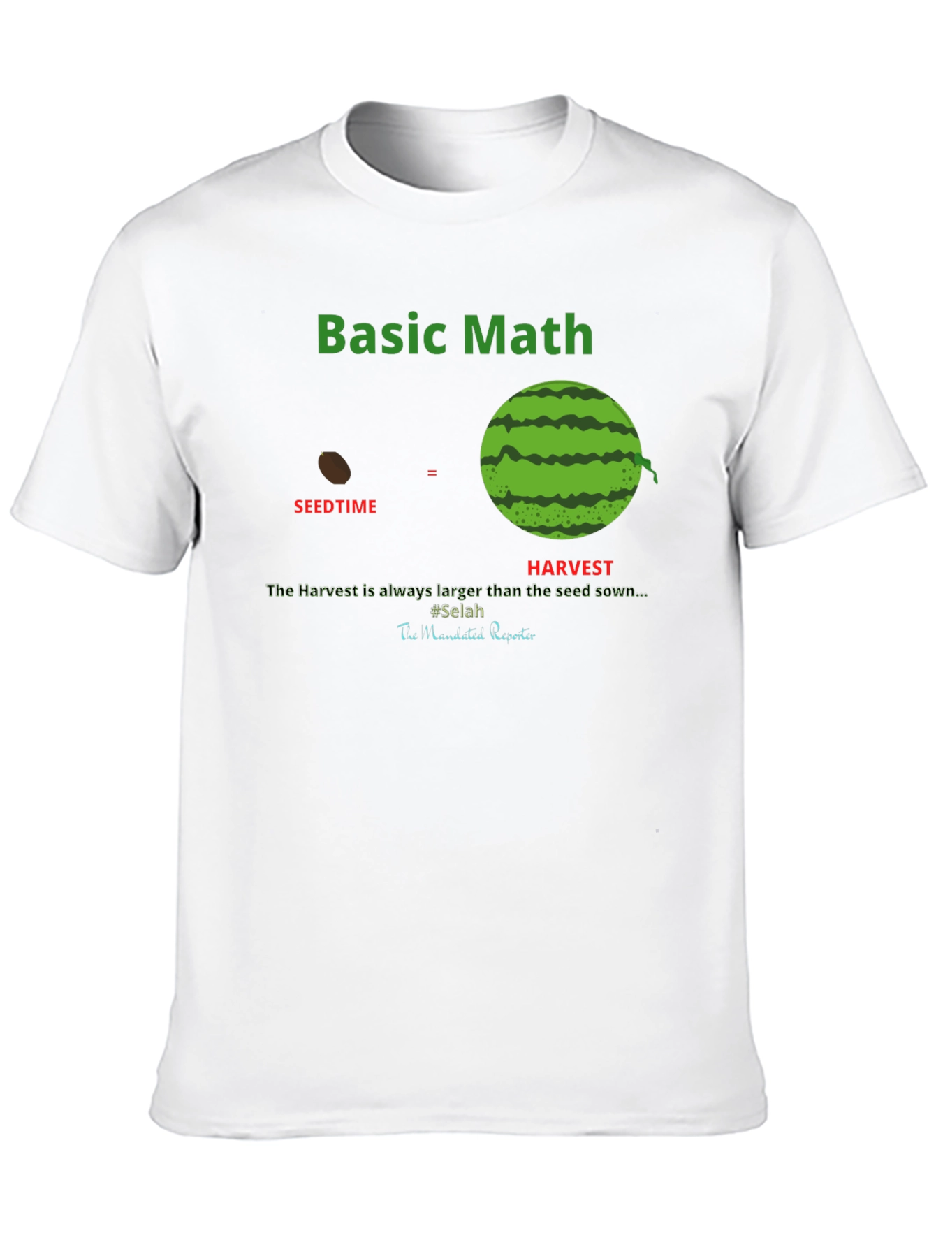 Black Basic Math Seedtime Harvest T-Shirt view 10