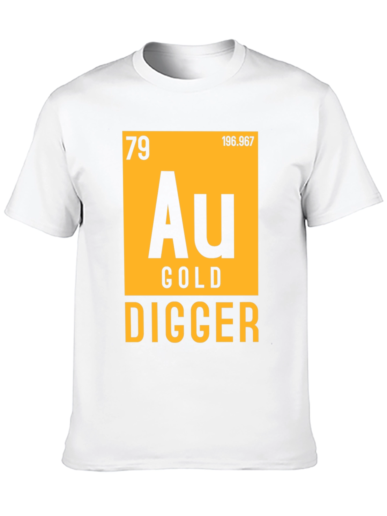 Black Gold Digger T-Shirt - Periodic Table Inspired Novelty Tee view 10