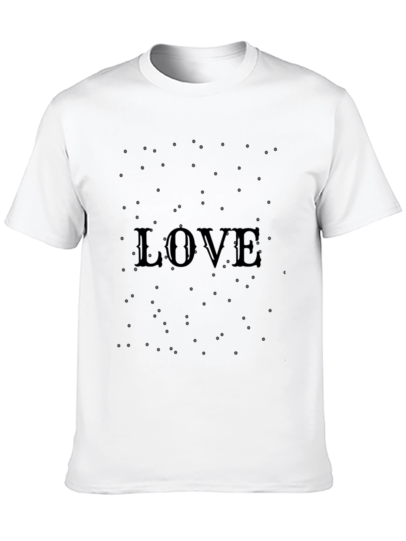Black Love Tee - Black Graphic Print T-Shirt view 10
