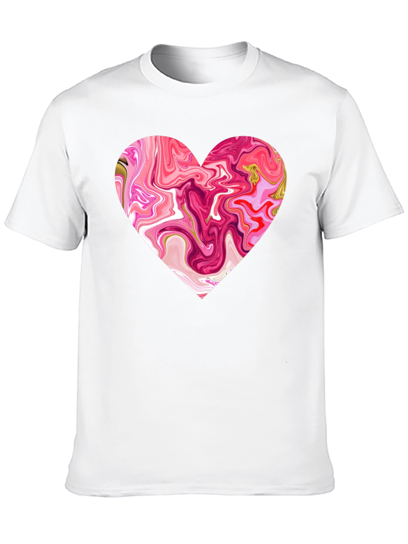 Black Heart Swirl Graphic Tee - Soft Cotton Blend view 10