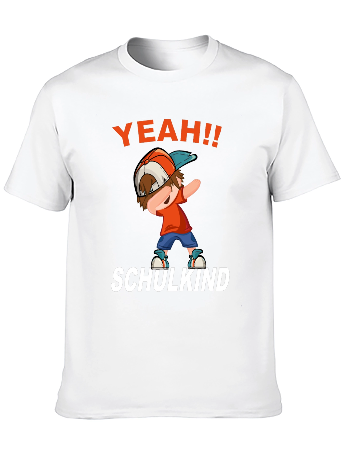 Black Yeah! Schulkinder T-Shirt - Fun School Tee view 10