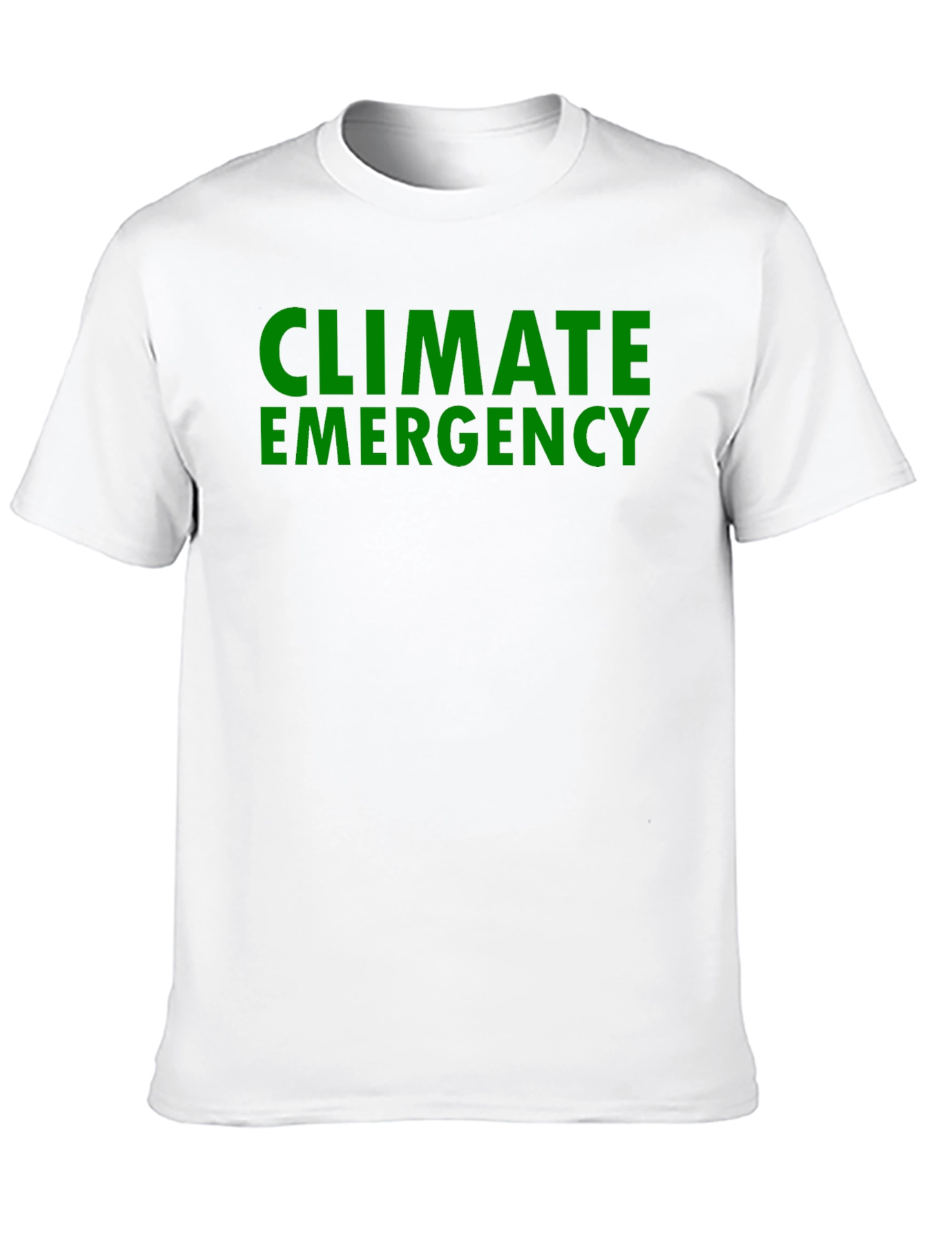 Black Climate Emergency Black T-Shirt - Bold Statement Tee view 10