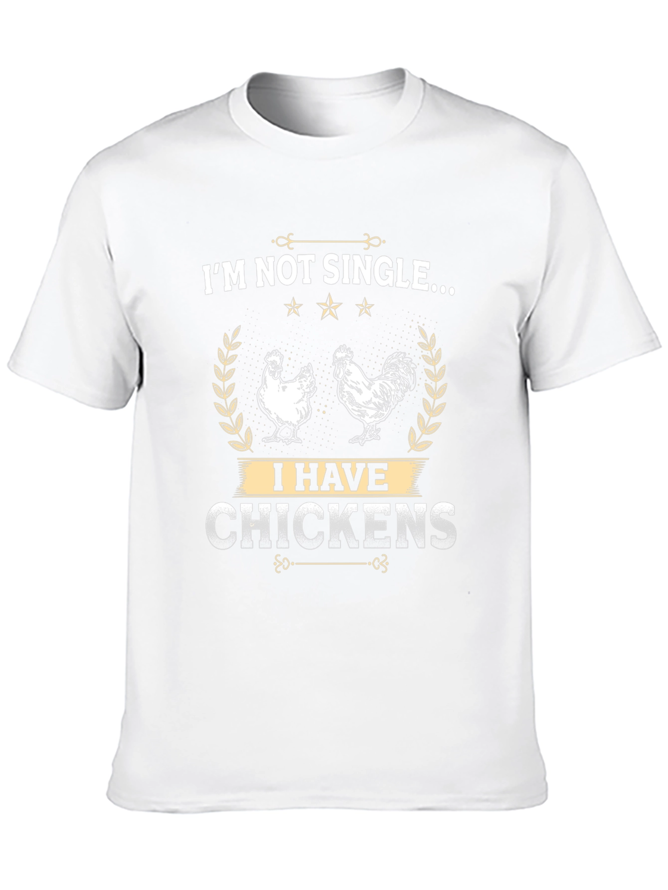 Black I'm Not Single... I Have Chickens T-Shirt view 10