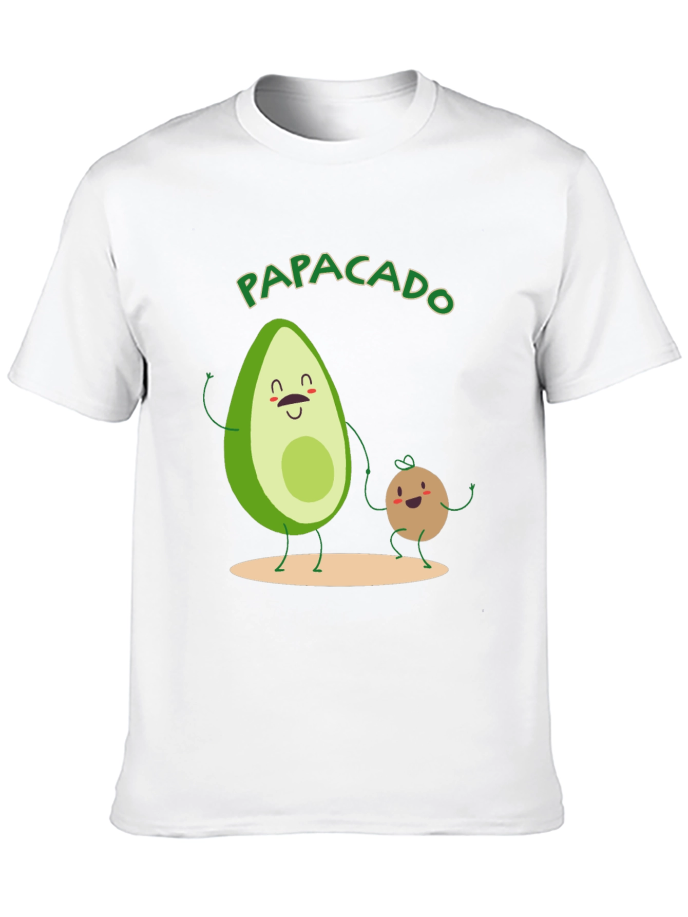 Black Papacado Men's T-Shirt - Avocado Dad Father's Day Tee view 10