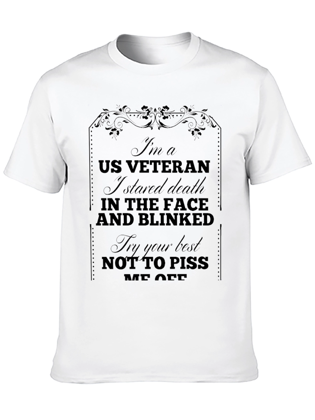 Black US Veteran Graphic T-Shirt view 10
