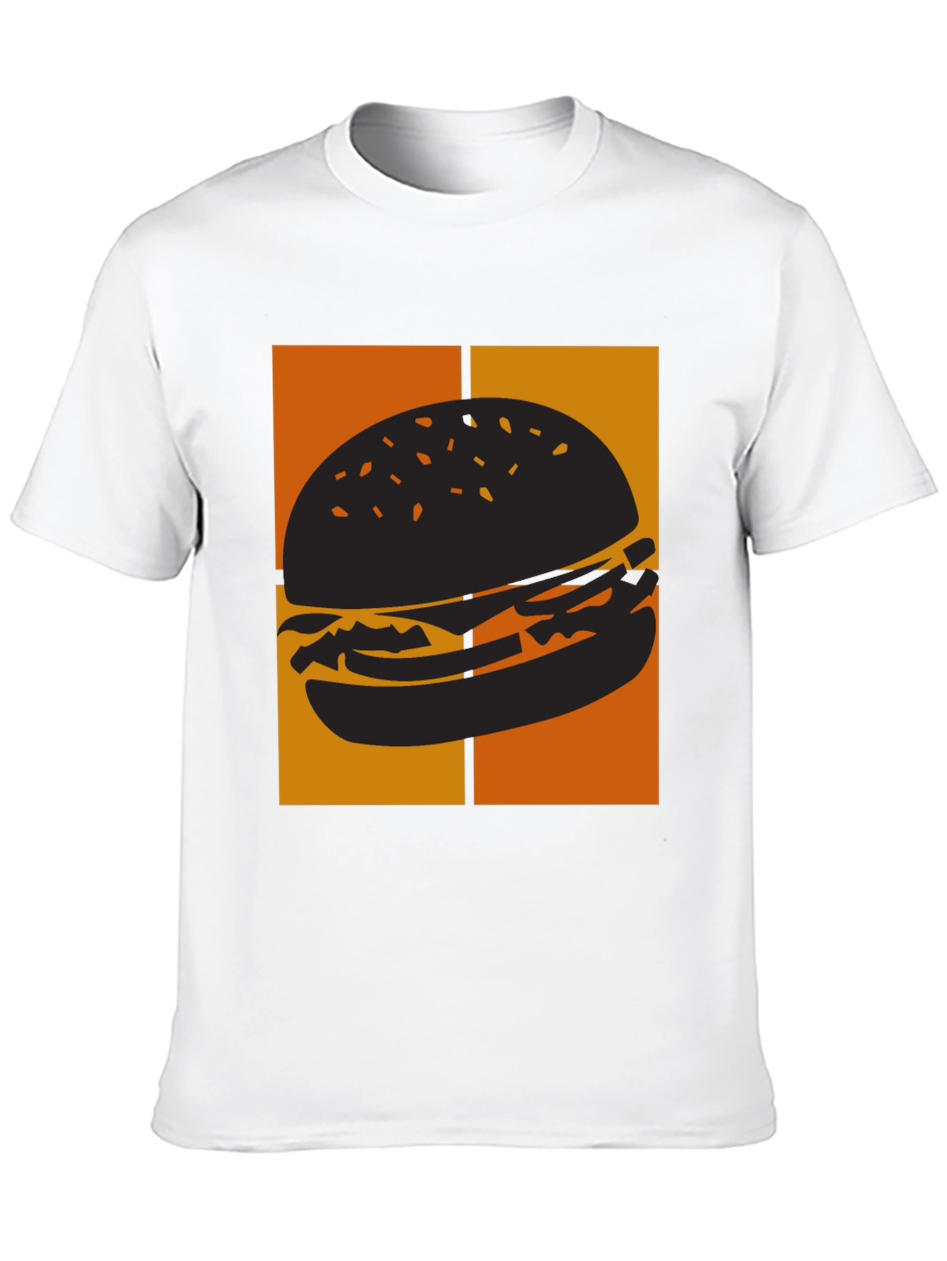 Burger Graphic Tee - Black Comfort Fit T-Shirt - 10