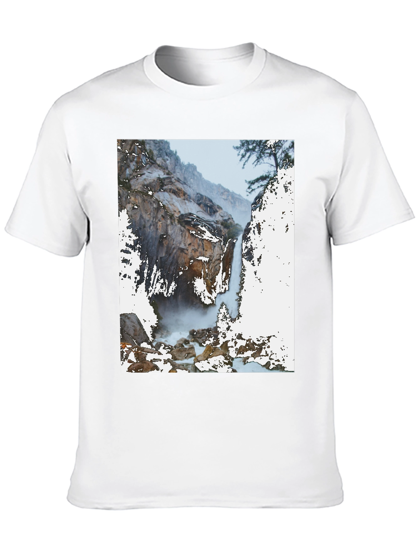 Black Waterfall Graphic Tee - Nature Lover's Apparel view 10