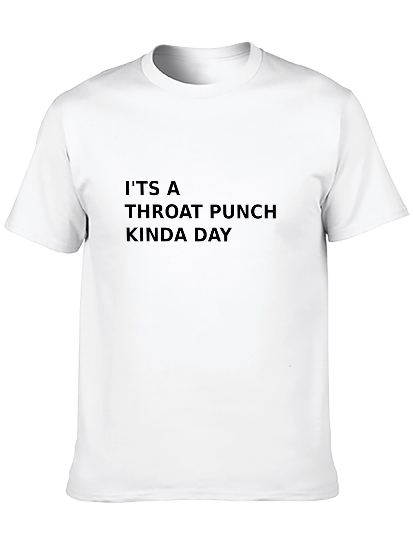 Black Throat Punch Kinda Day Black T-Shirt view 10