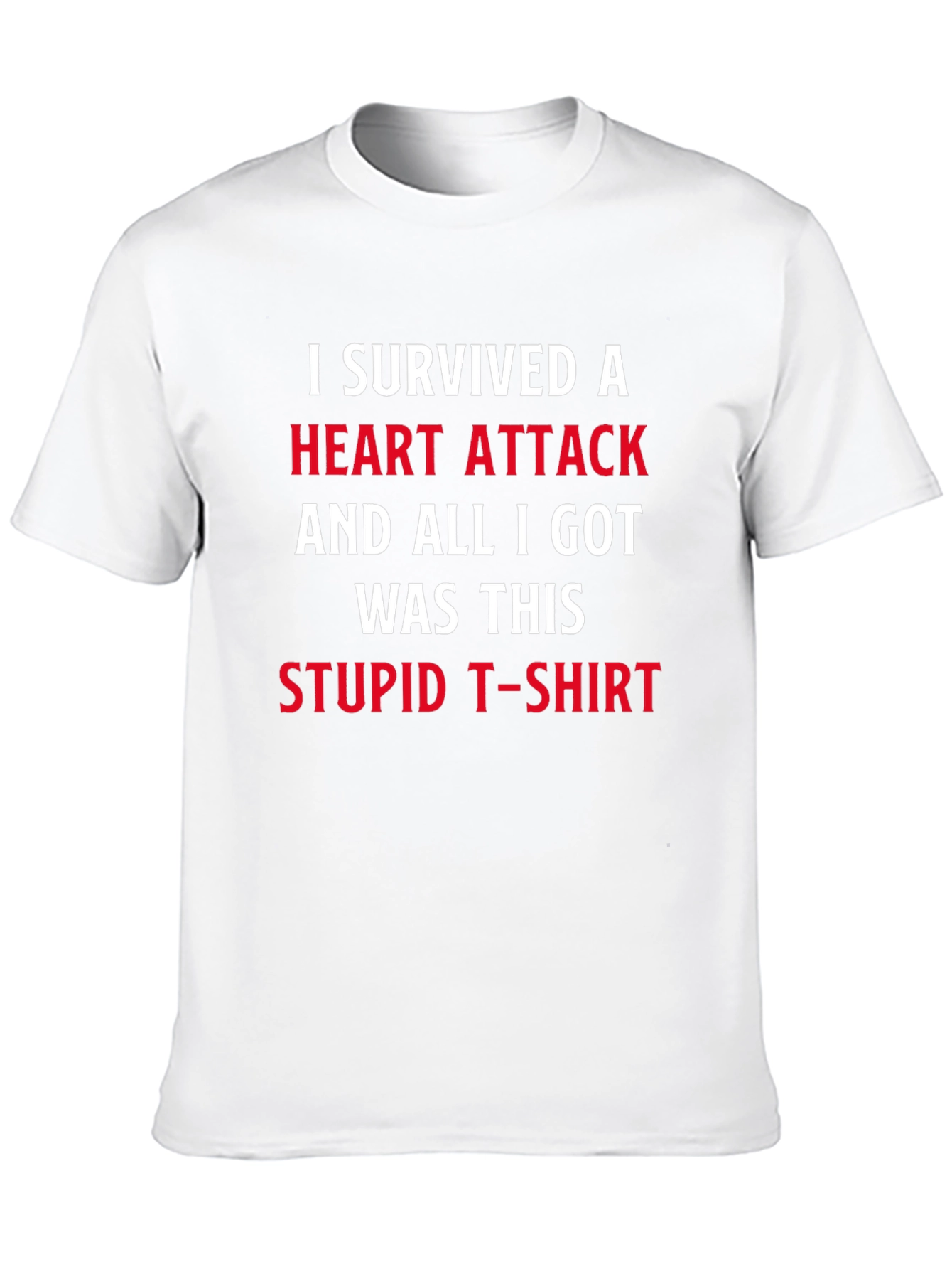 Black Heart Attack Survivor Graphic Tee - Black view 10
