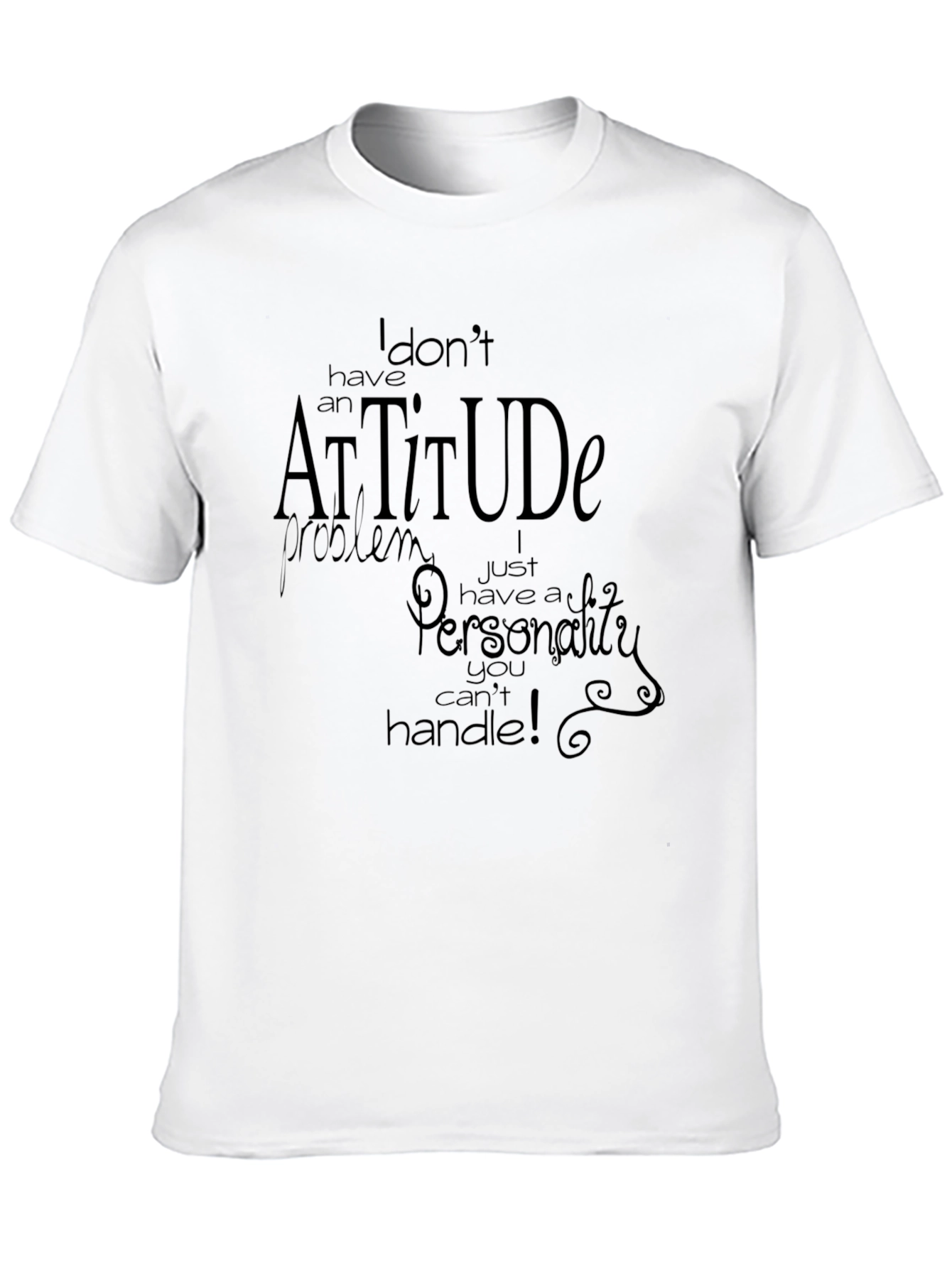 Black Attitude Graphic T-Shirt - Bold Statement Tee view 10