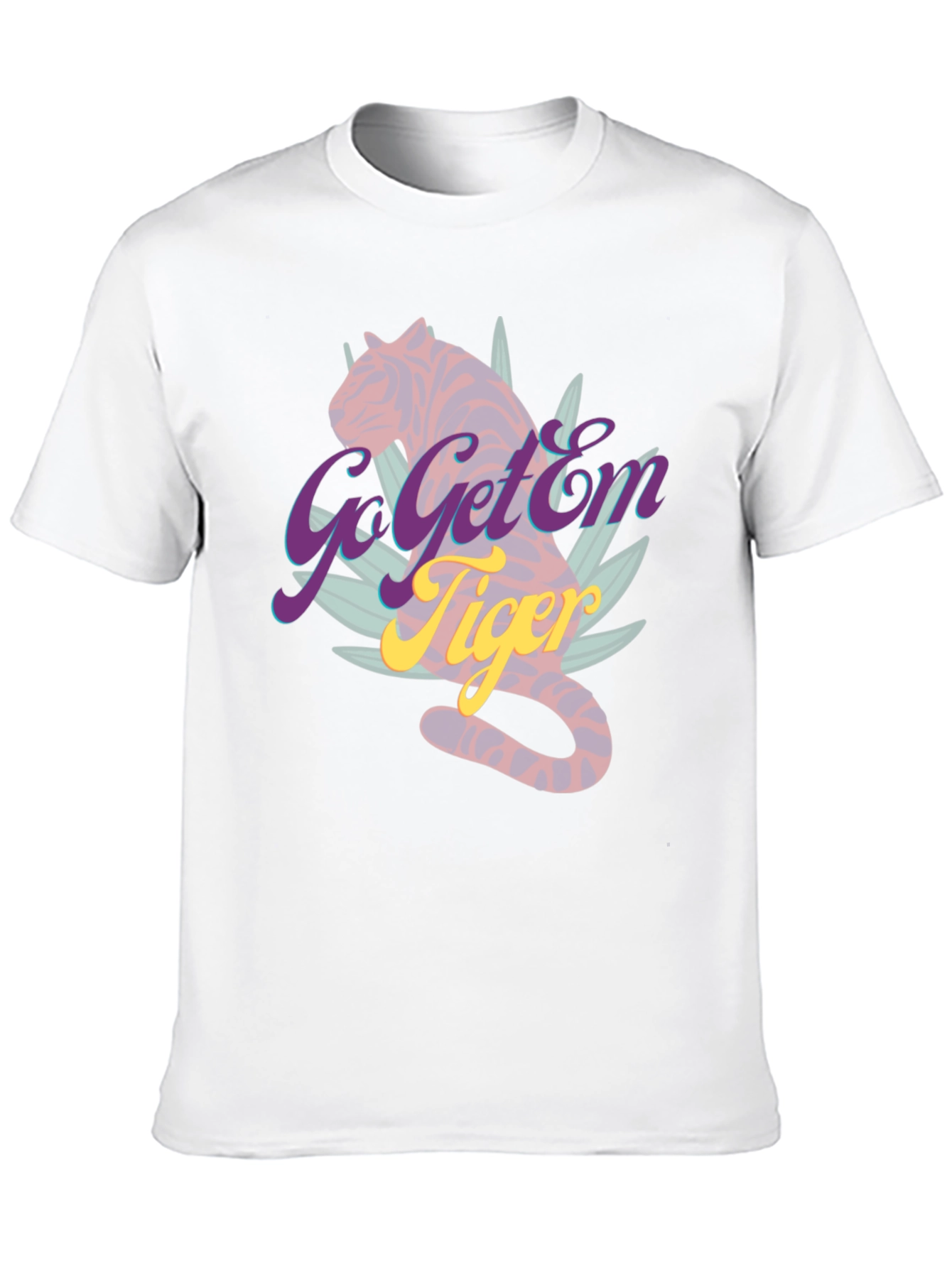 Black Go Get'Em Tiger Graphic Tee - Unique Design view 10