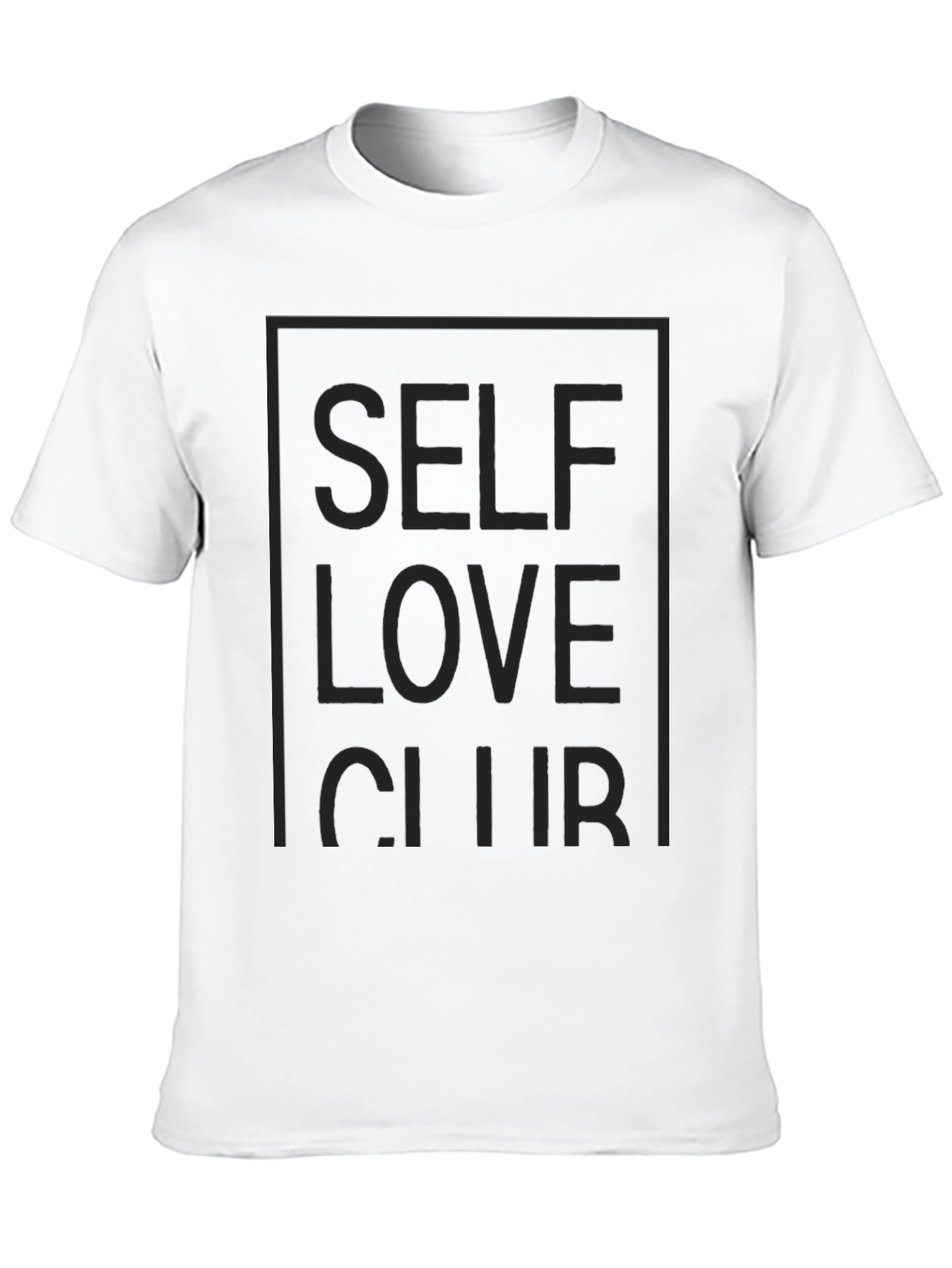 Black Self Love Club Graphic Tee - Men's Black T-Shirt view 10