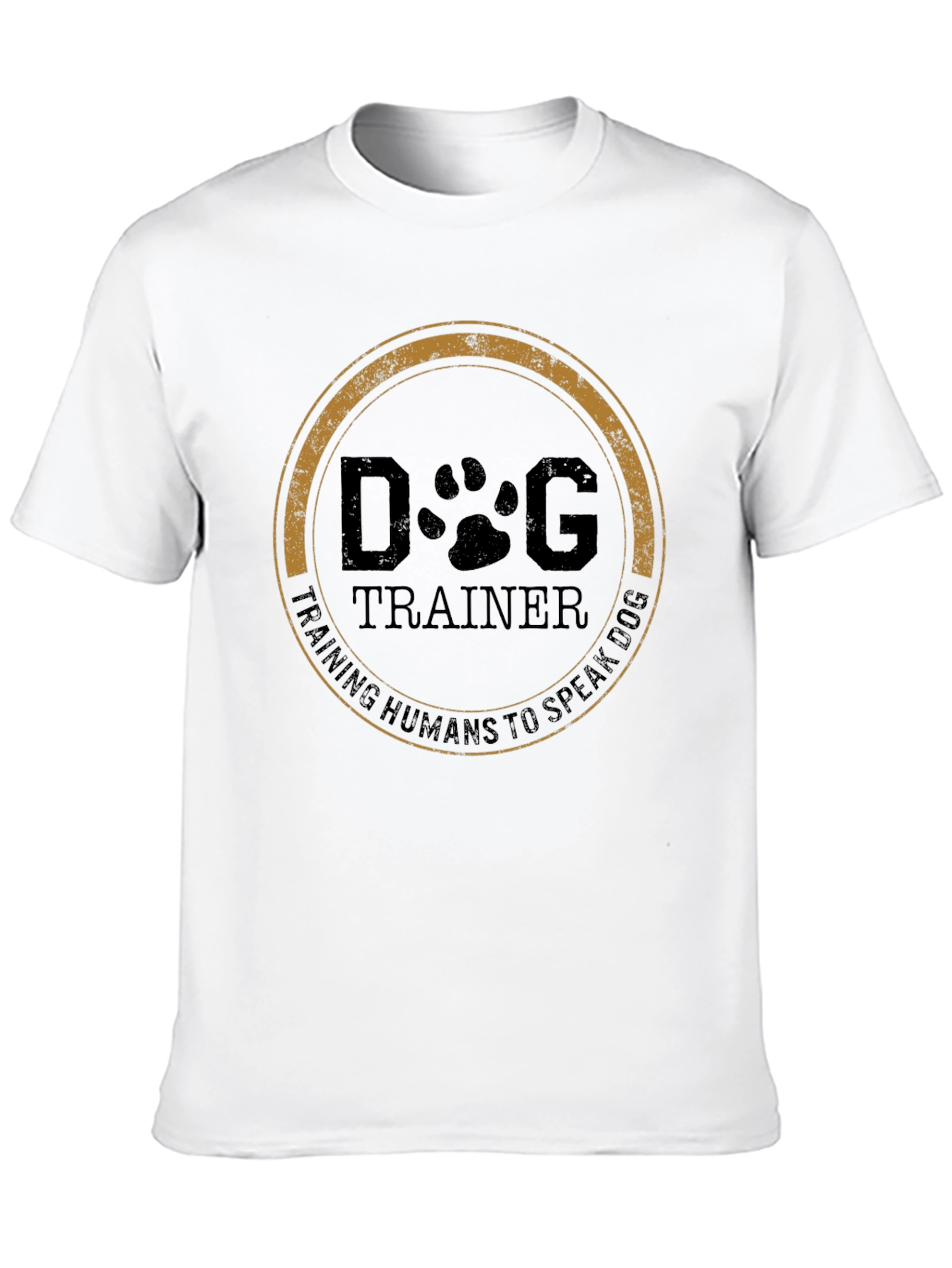Black Dog Trainer T-Shirt - Training Humans to Speak Dog view 10