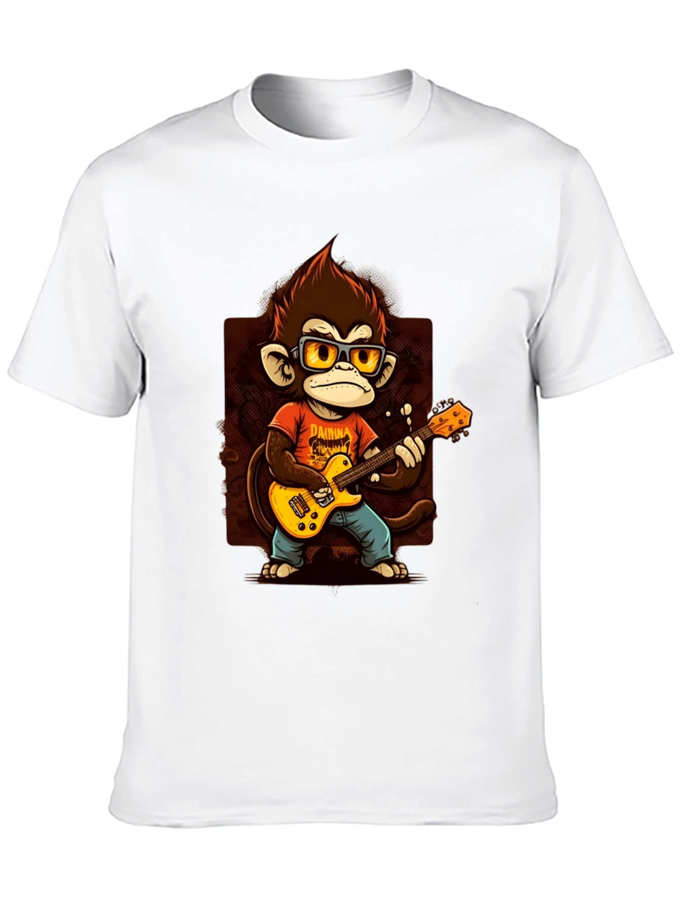 Black Monkey Guitarist T-Shirt - Rock On! view 10