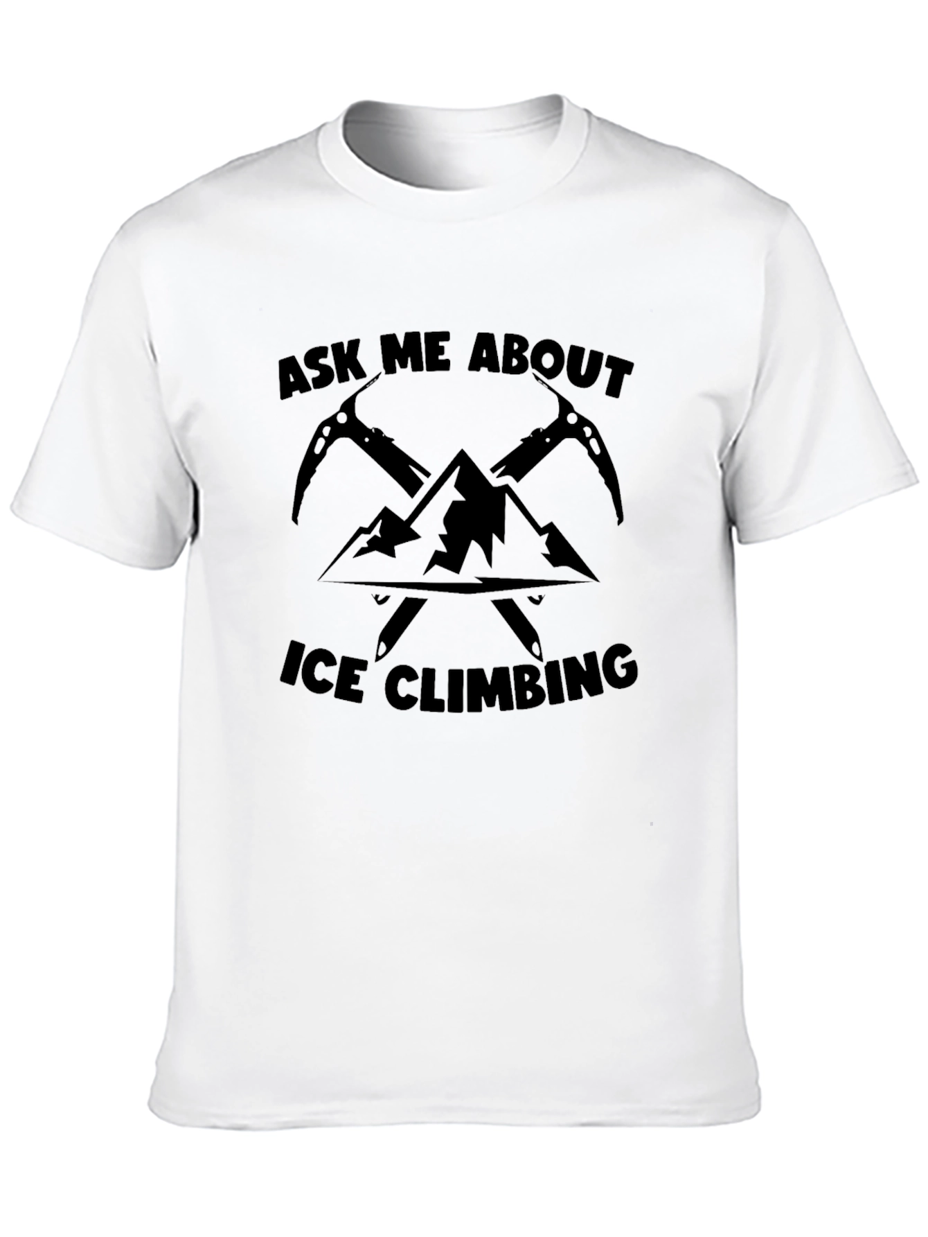 Black Ice Climbing T-Shirt: Mountain Adventure Tee for Climbers view 10