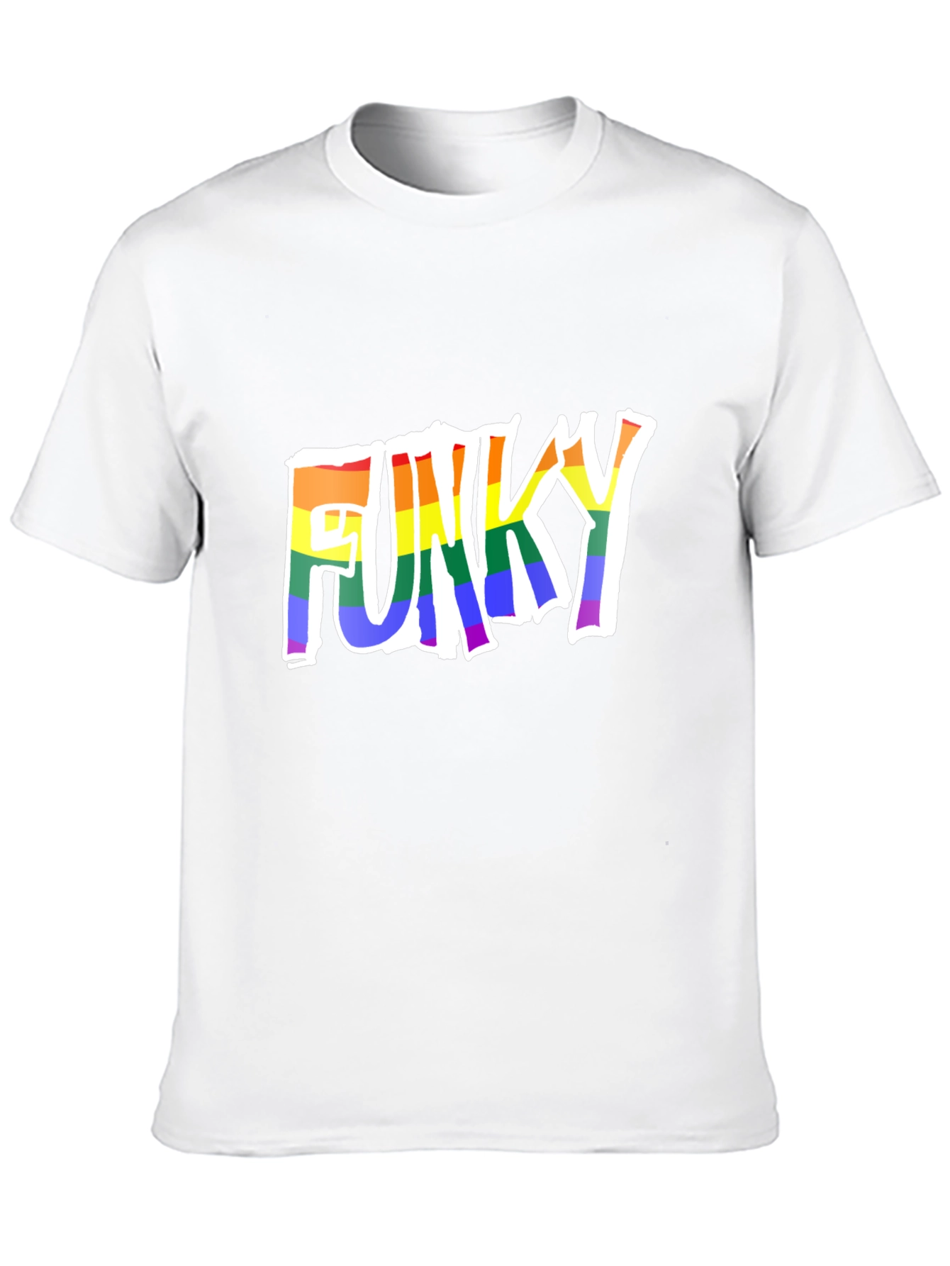 Black Funky Rainbow Pride T-Shirt view 10