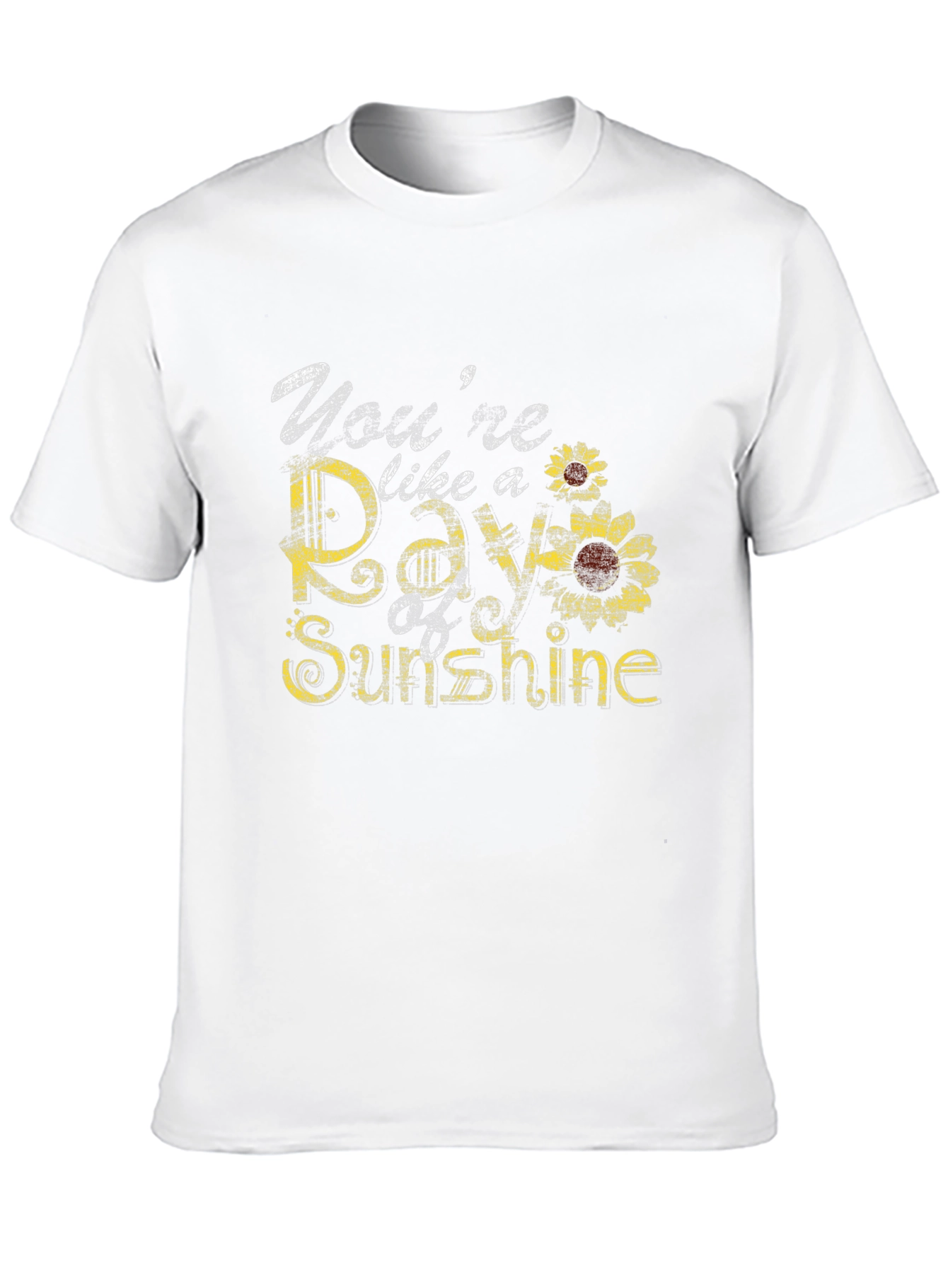 Black You're Like a Ray of Sunshine Sunflower Graphic Tee view 10