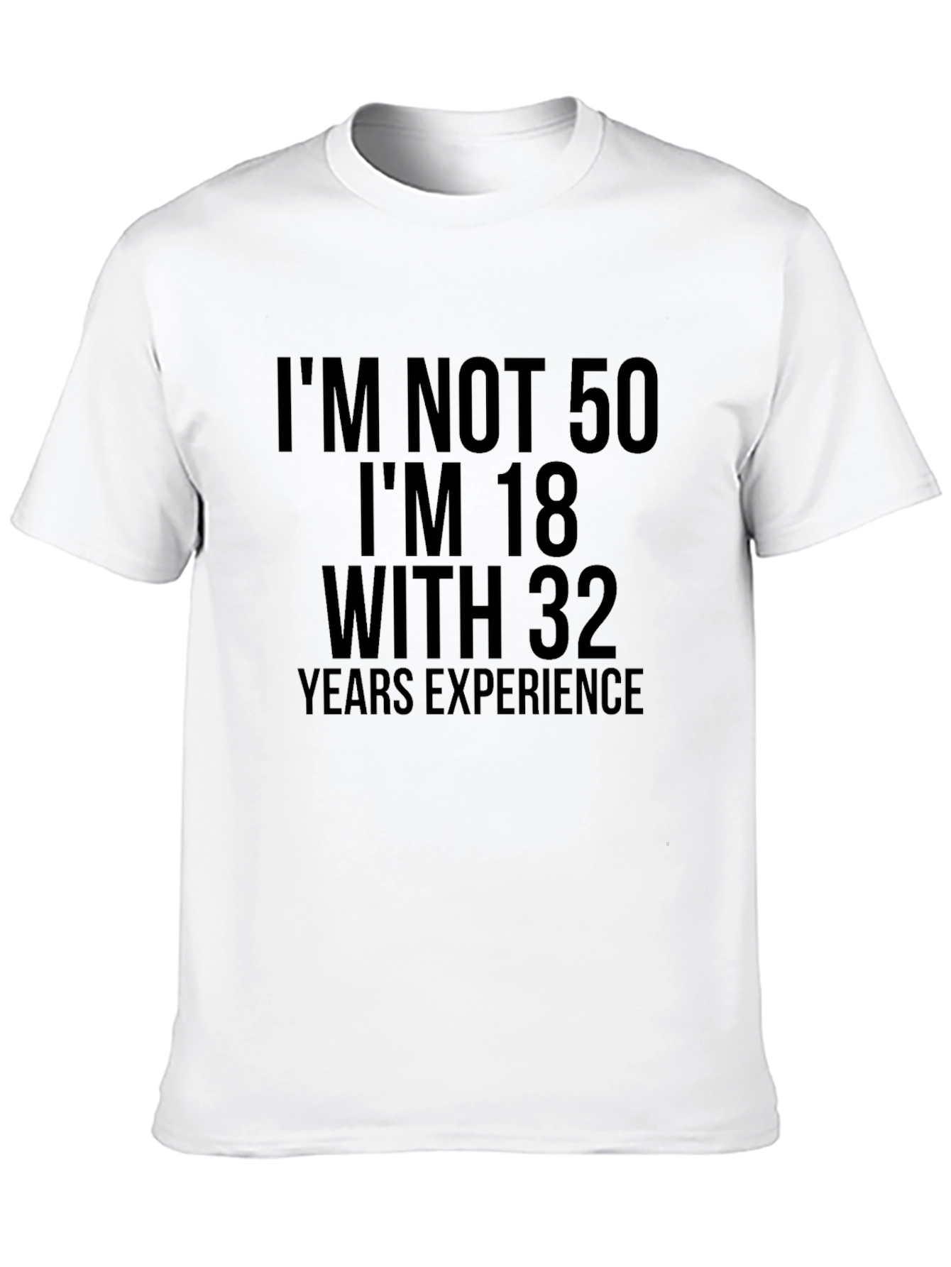 Black Funny 50th Birthday T-Shirt - I'm Not 50 view 10
