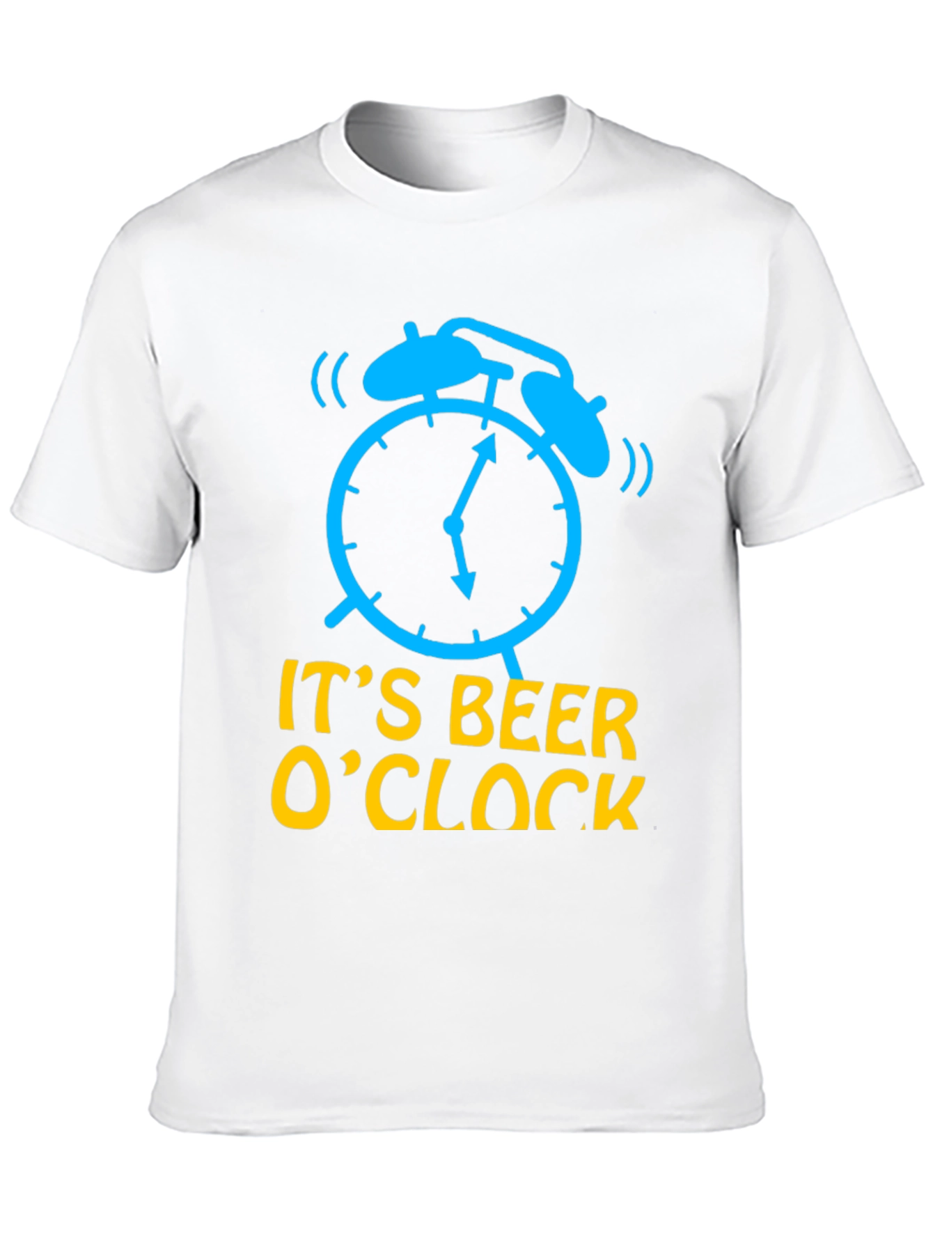 Black It's Beer O'Clock Men's Black T-Shirt view 10