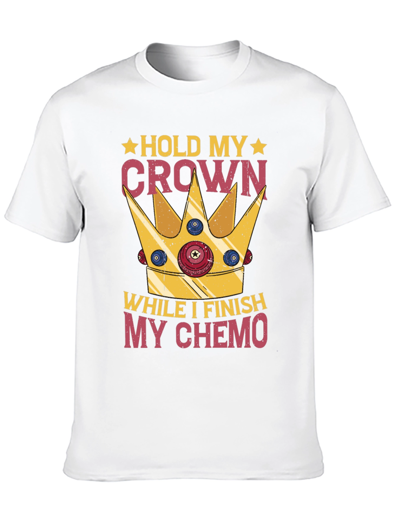 Black Hold My Crown Chemo T-Shirt view 10