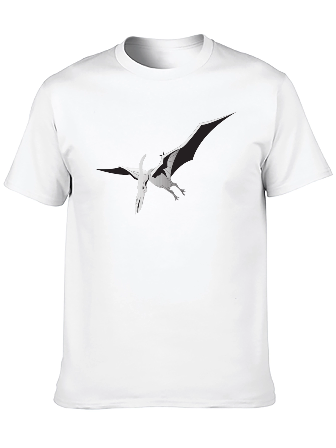 Black Pterodactyl Graphic Tee - Stylish Black T-Shirt view 10