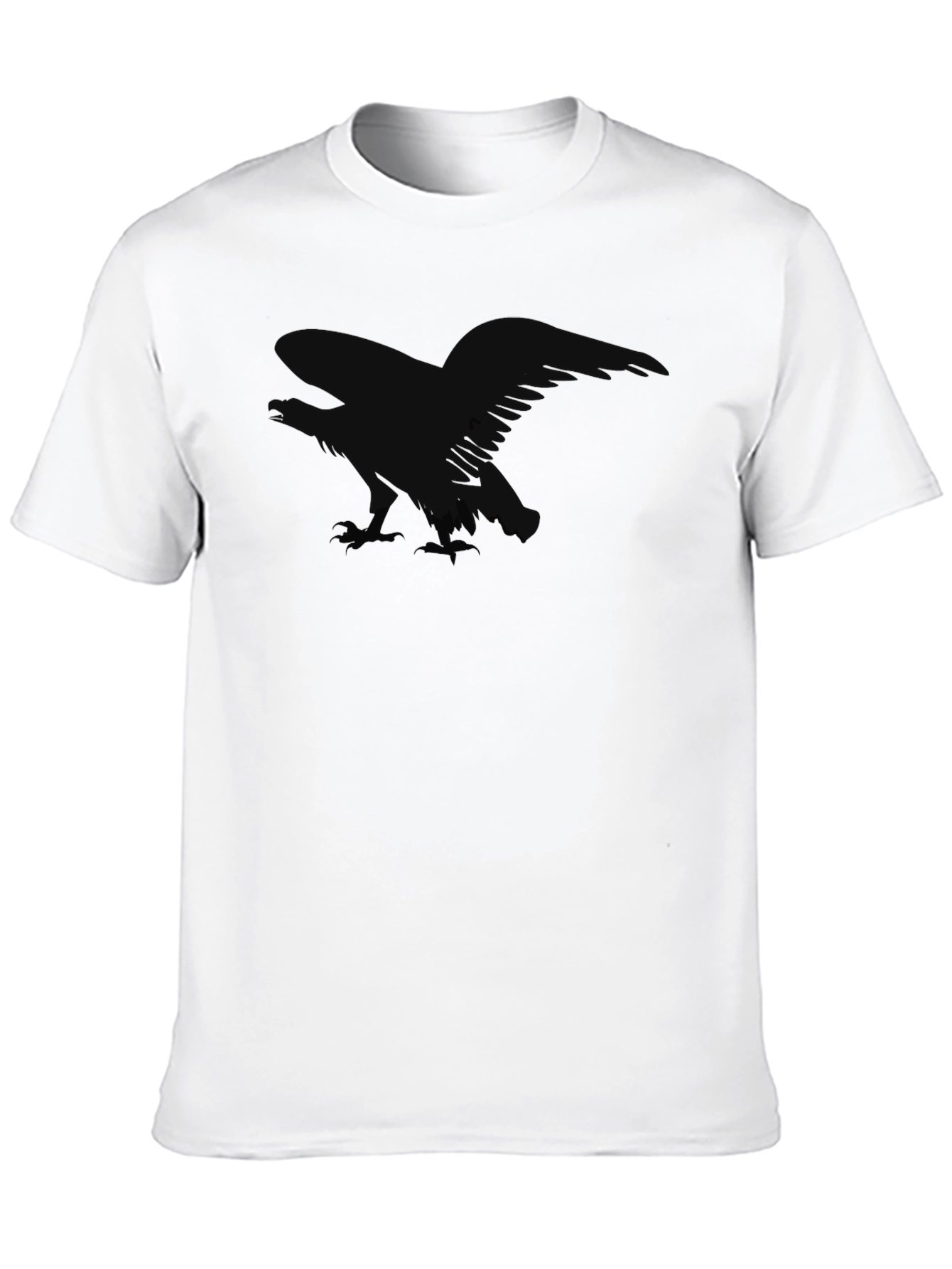 Black Men's Black Raven Graphic T-Shirt view 10